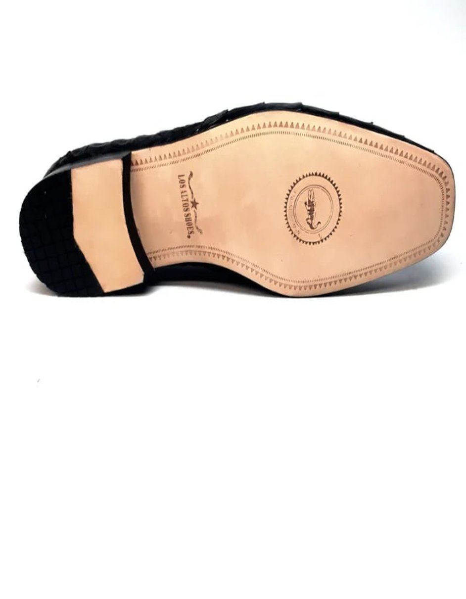 Los Altos All-Over Crocodile Belly Loafers - 8