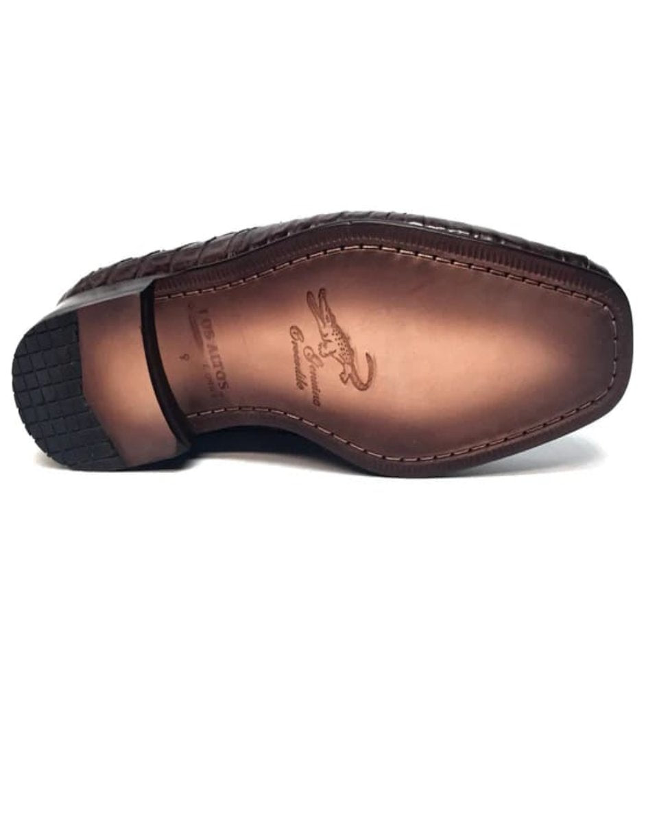 Los Altos All-Over Crocodile Belly Loafers - 8