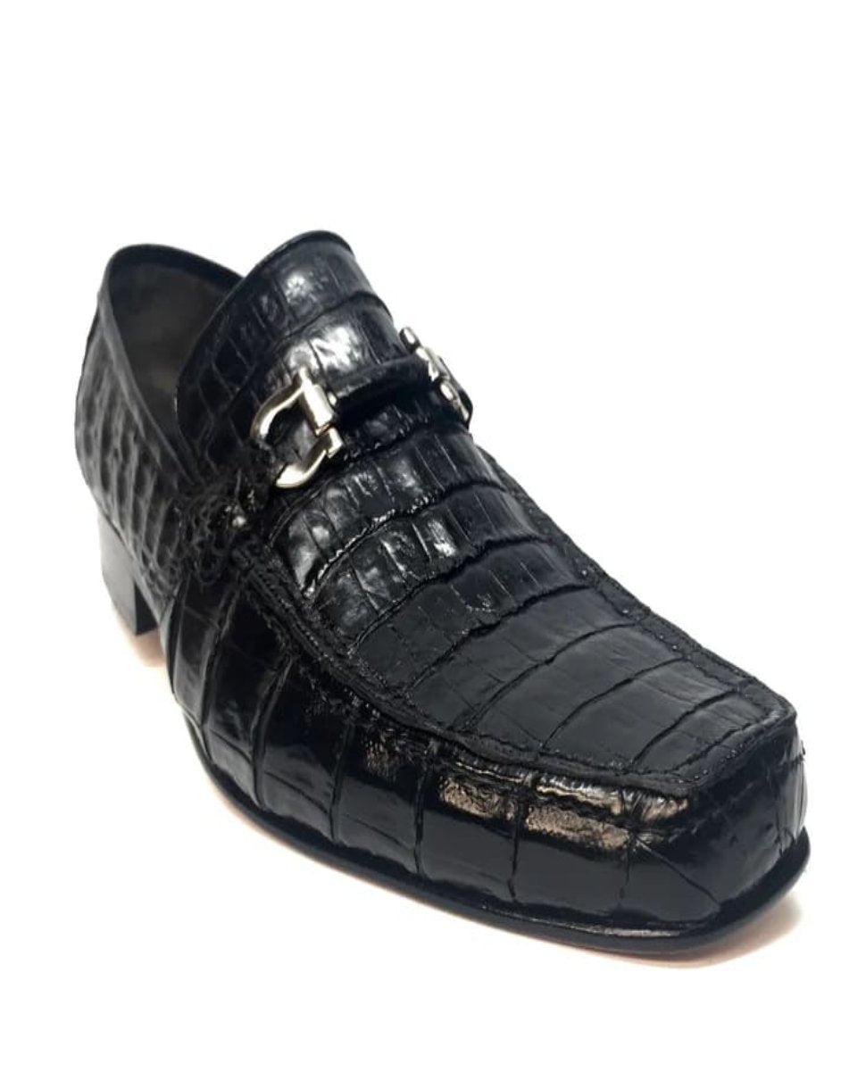 Los Altos All-Over Crocodile Belly Loafers - 8