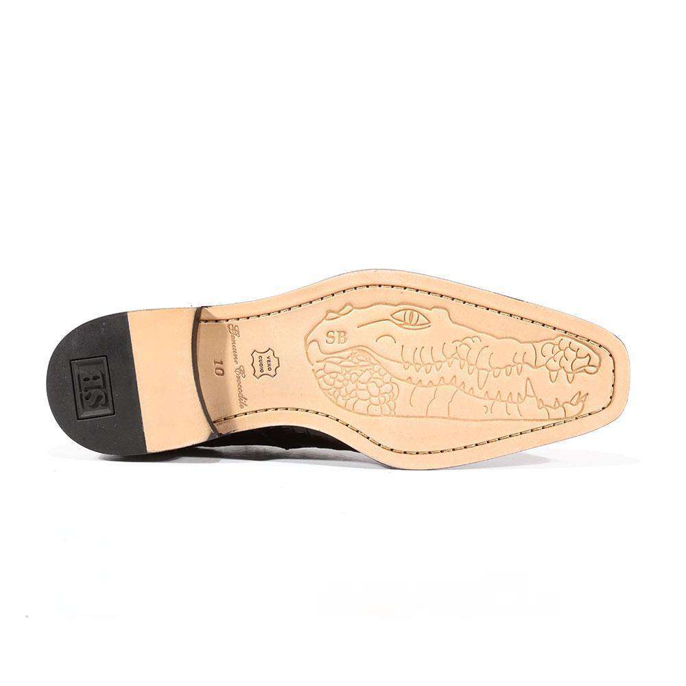 Belvedere Chapo Exotic Crocodile Hornback Oxfords - 9
