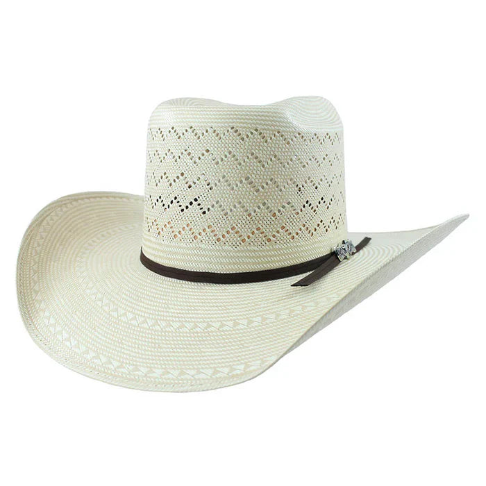 Shantung Full Mountain Brick Cowboy Hat Crown  Ivory - S