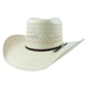 Shantung Full Mountain Brick Cowboy Hat Crown  Ivory