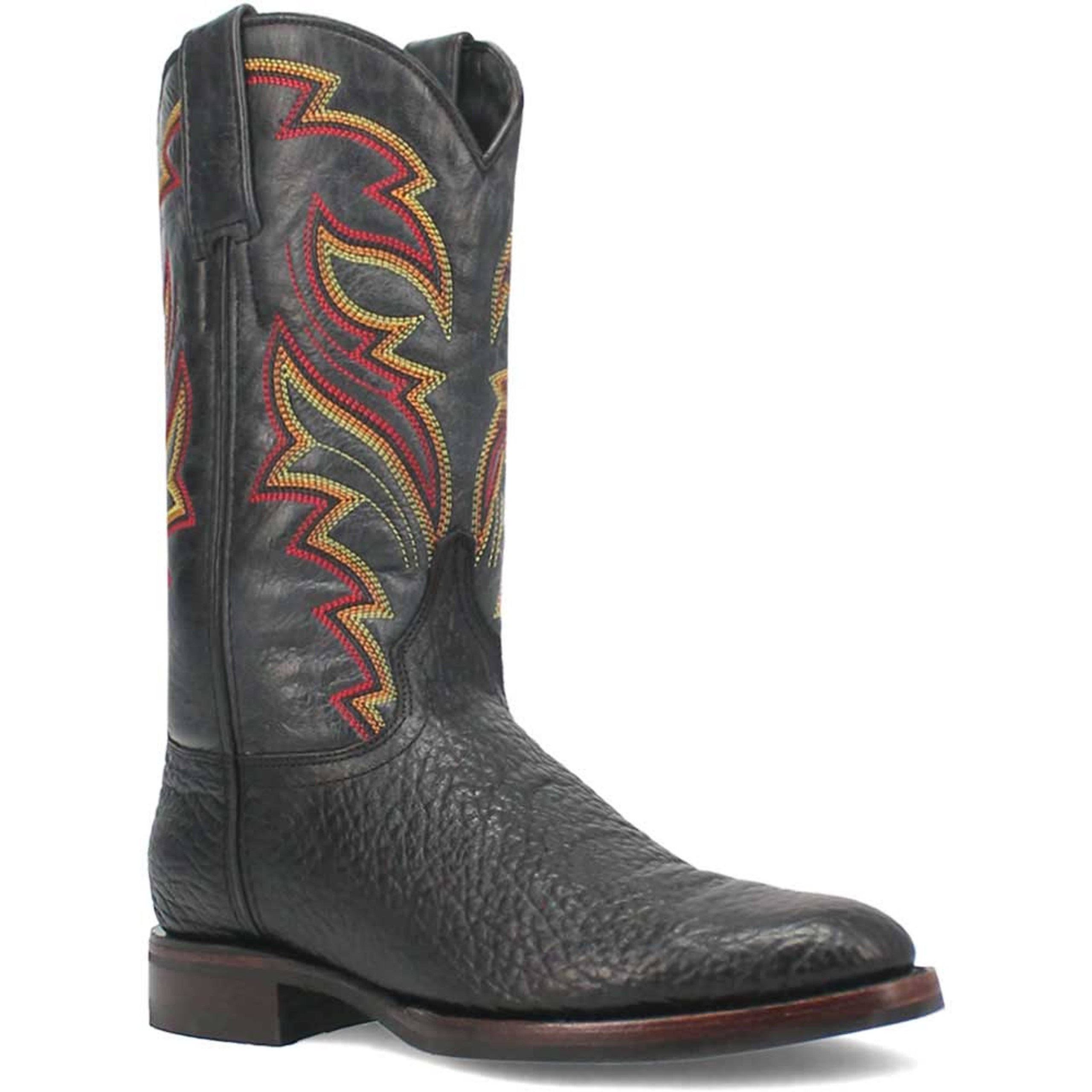 Dingo Round Toe Black Western Leather Boots - 6D
