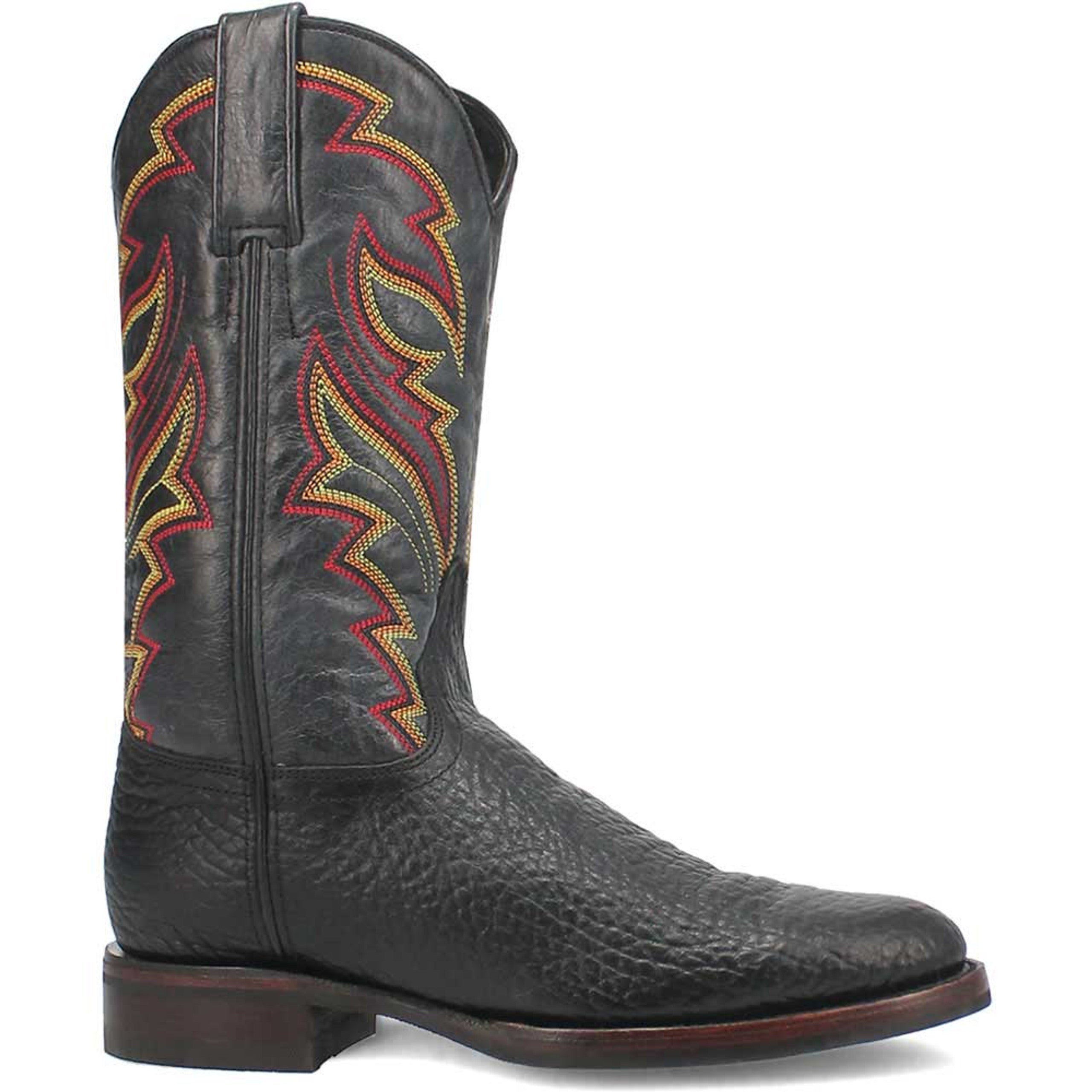 Dingo Round Toe Black Western Leather Boots - 6D