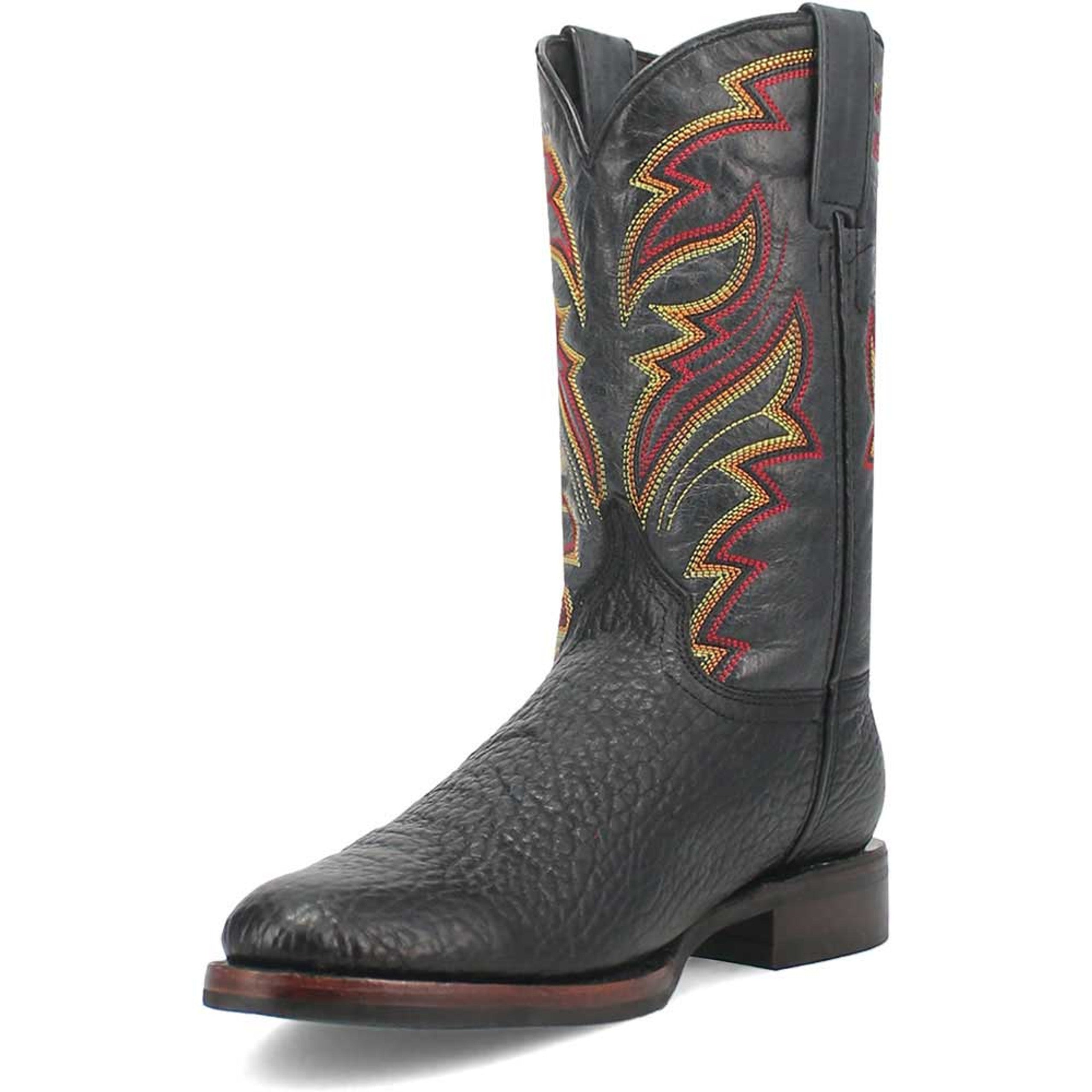 Dingo Round Toe Black Western Leather Boots - 6D