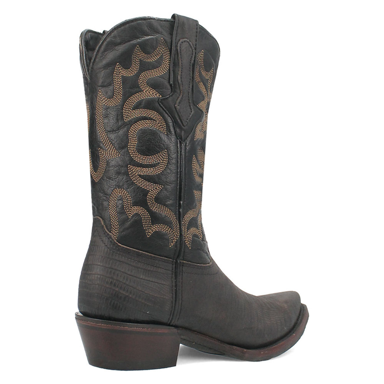 Dingo The Duke Black Snip Leather Western Boots - 6D