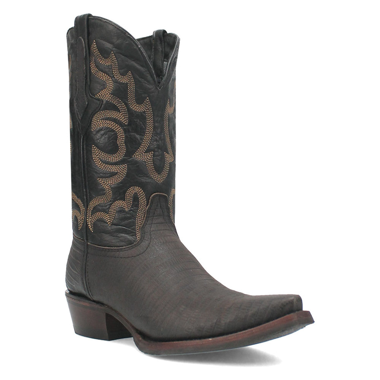 Dingo The Duke Black Snip Leather Western Boots - 6D