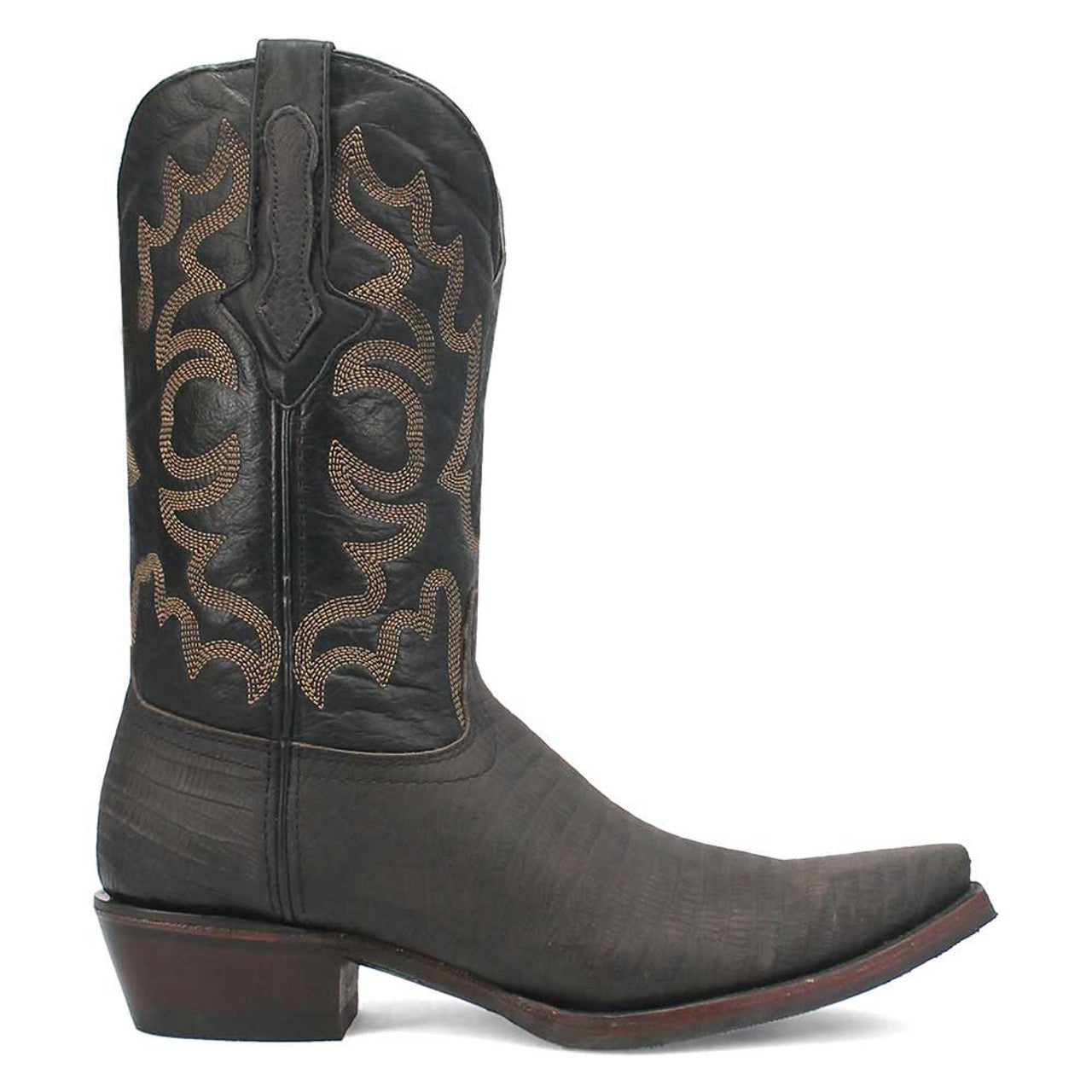 Dingo The Duke Black Snip Leather Western Boots - 6D