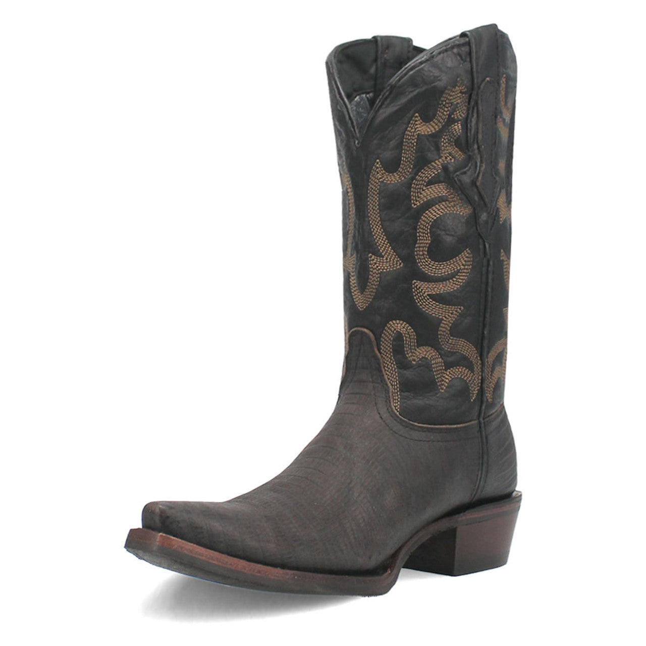 Dingo The Duke Black Snip Leather Western Boots - 6D