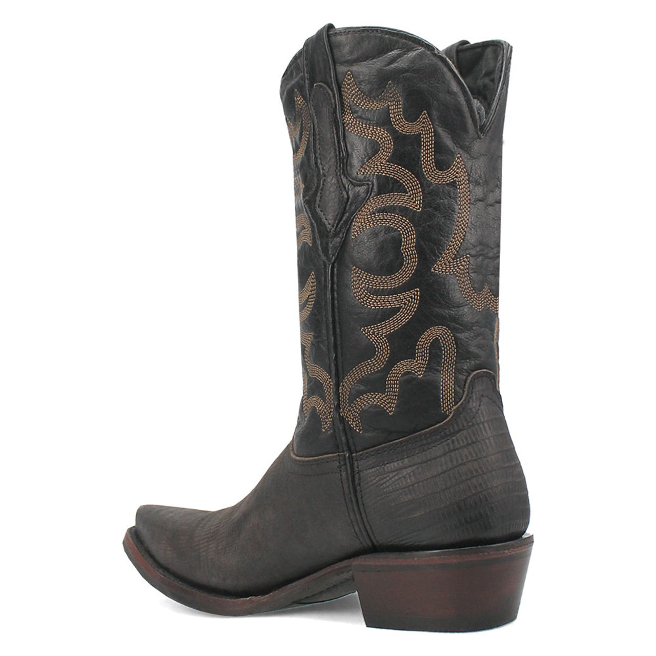 Dingo The Duke Black Snip Leather Western Boots - 6D