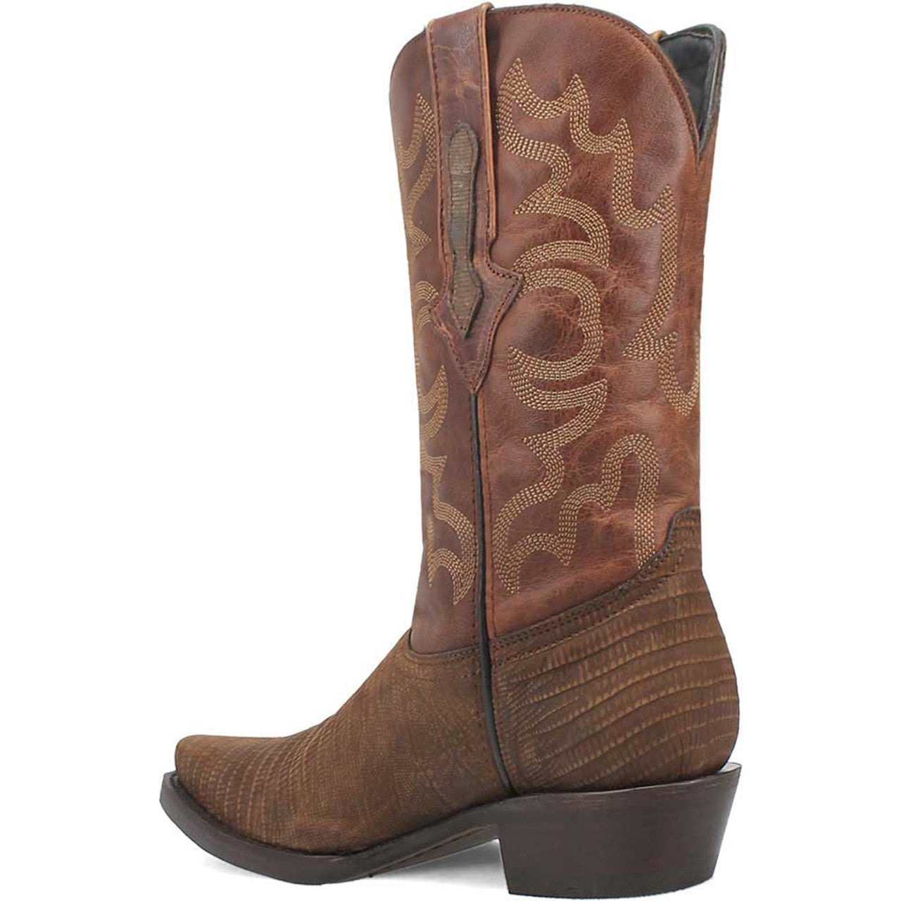 Dingo The Duke Brown Snip Leather Western Boots - 6D