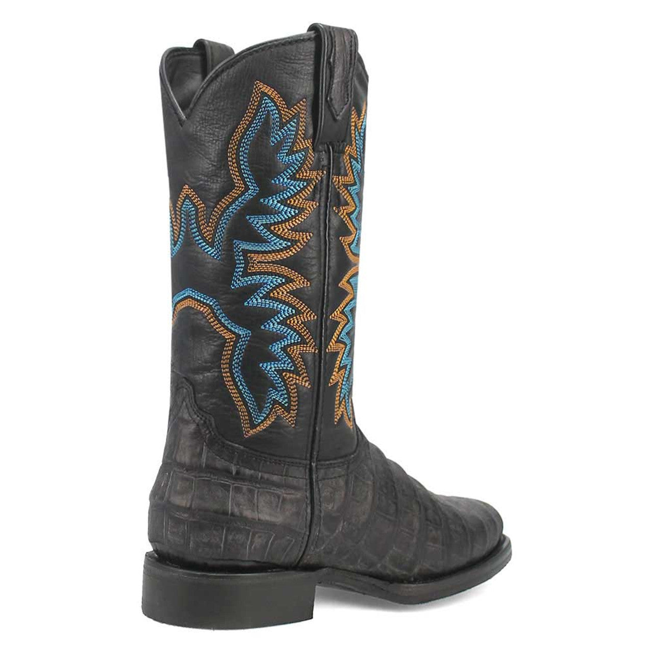 Dingo Round Toe Black Leather Boots - 6D