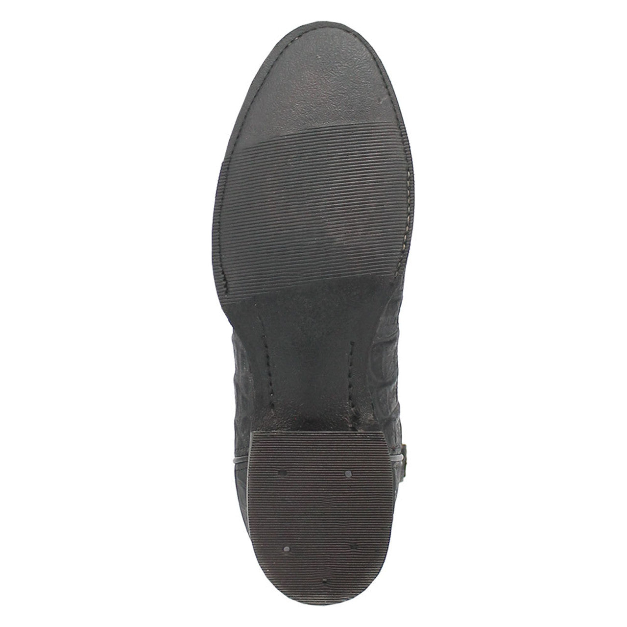 Dingo Round Toe Black Leather Boots - 6D