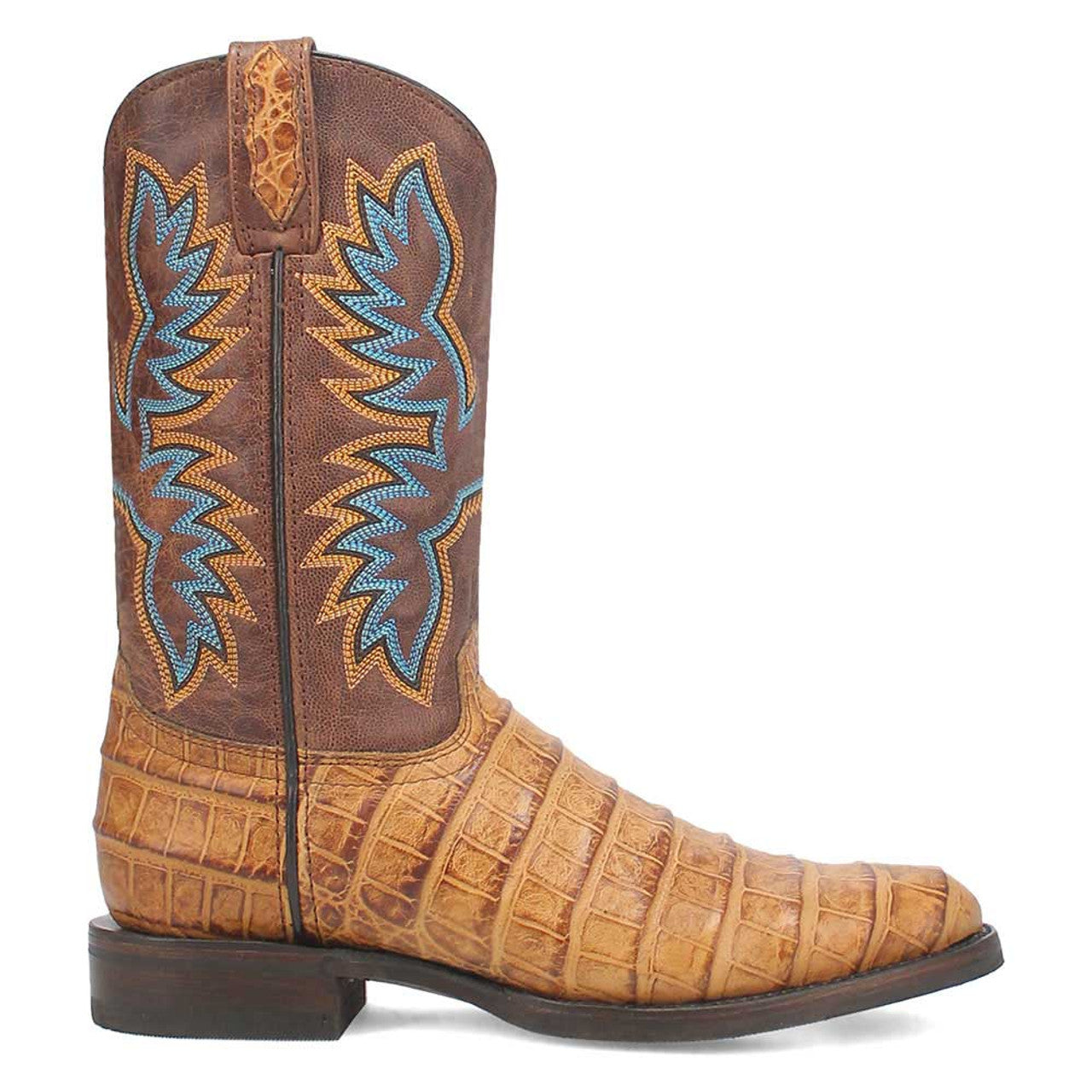 Dingo Round Toe Tan Leather Boots - 6D
