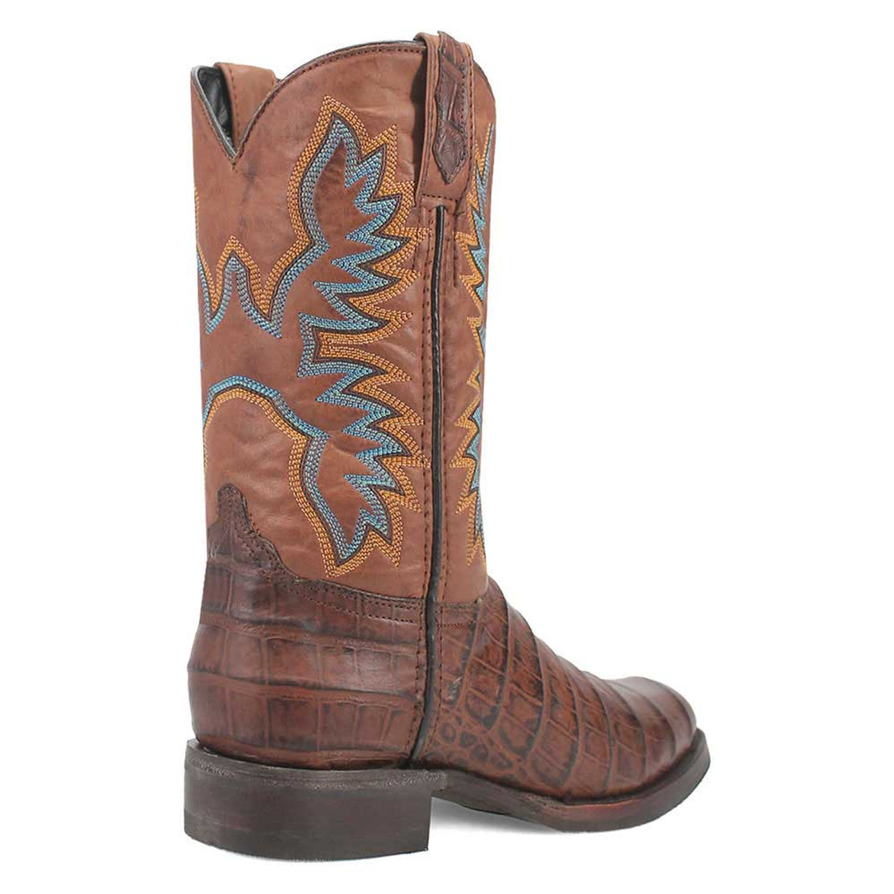 Dingo Round Toe Brown Leather Boots - 6D