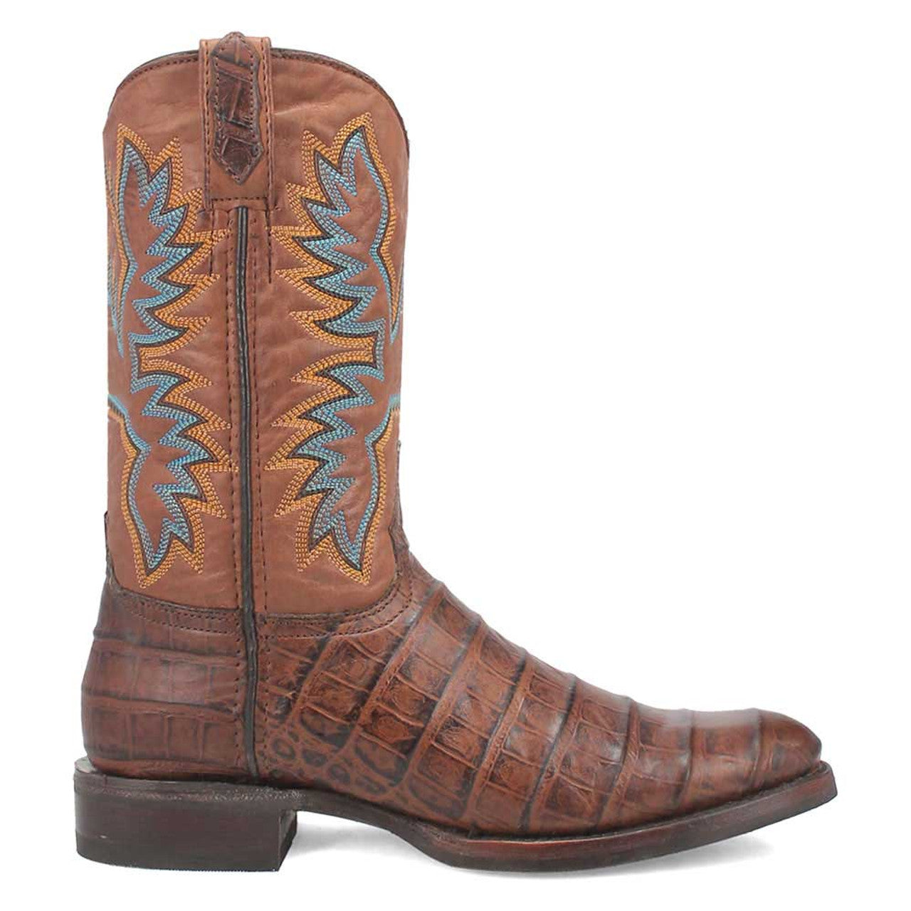 Dingo Round Toe Brown Leather Boots - 6D