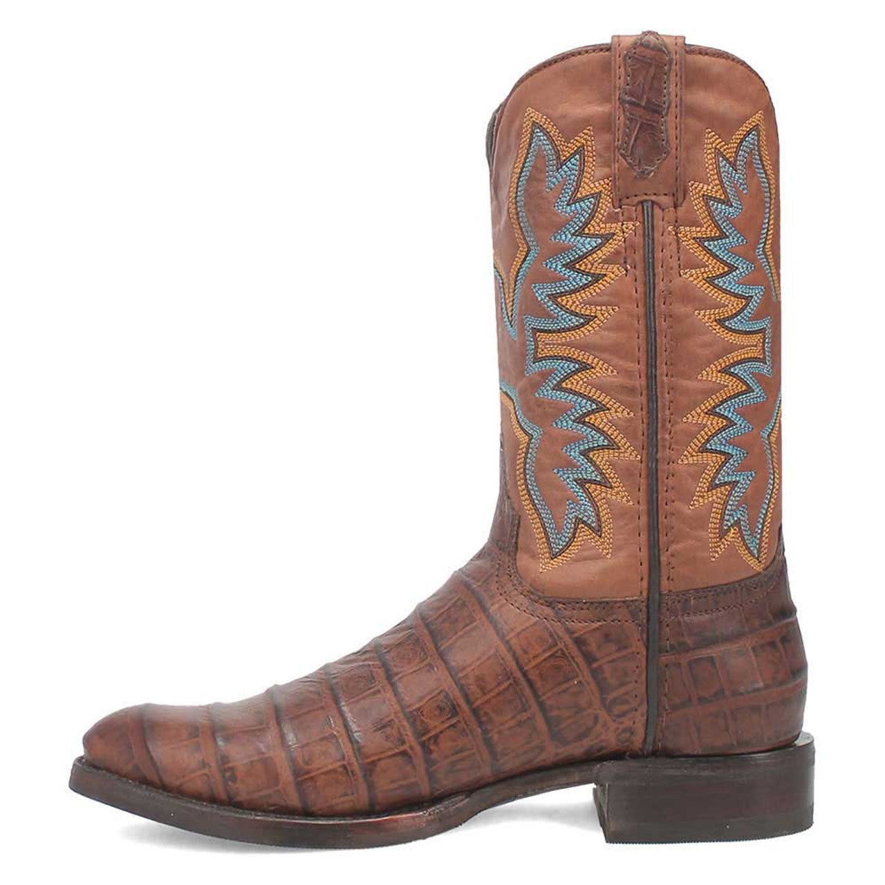 Dingo Round Toe Brown Leather Boots - 6D