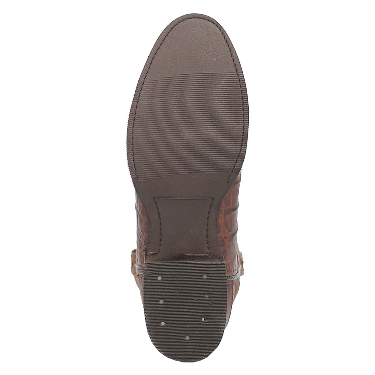 Dingo Round Toe Brown Leather Boots - 6D