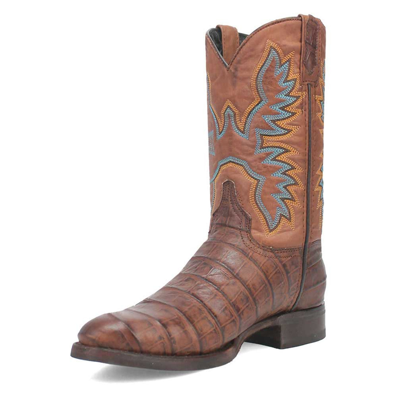 Dingo Round Toe Brown Leather Boots - 6D