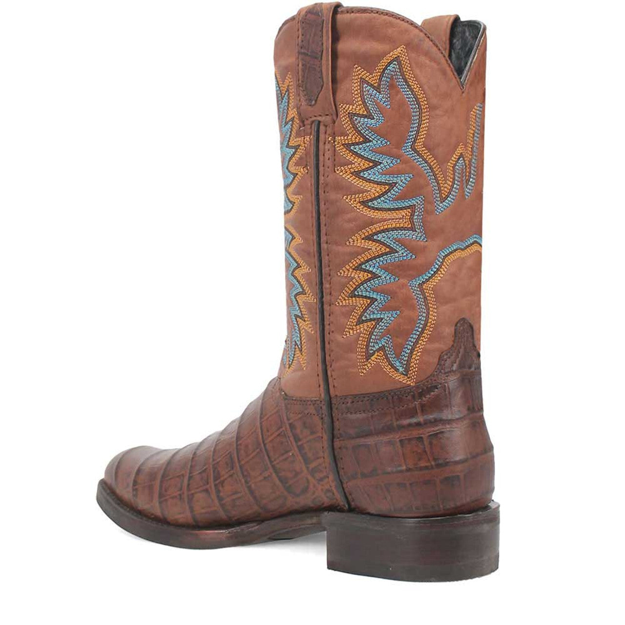 Dingo Round Toe Brown Leather Boots - 6D