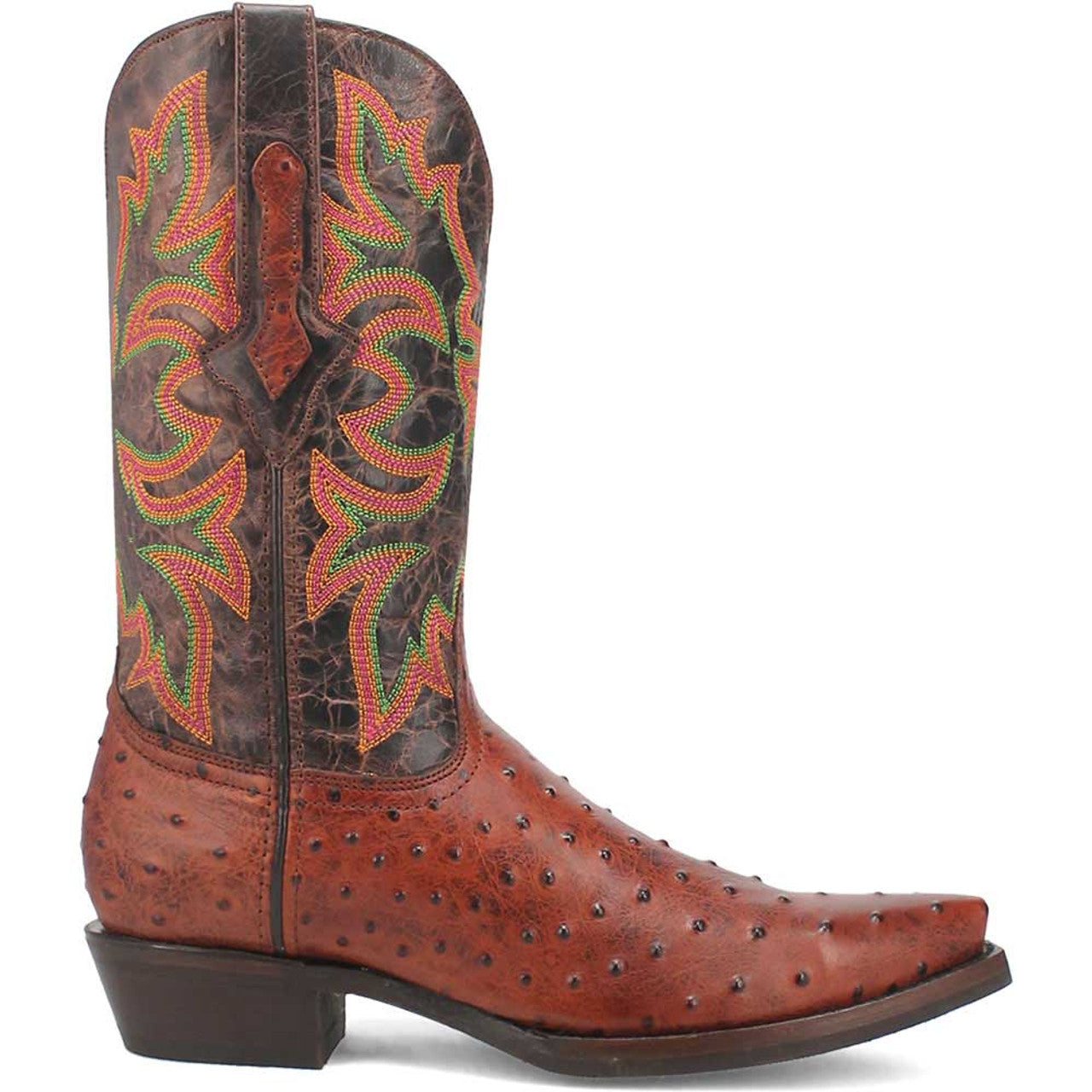 Dingo Cognac Snip Toe Cowboy Boot - 6D