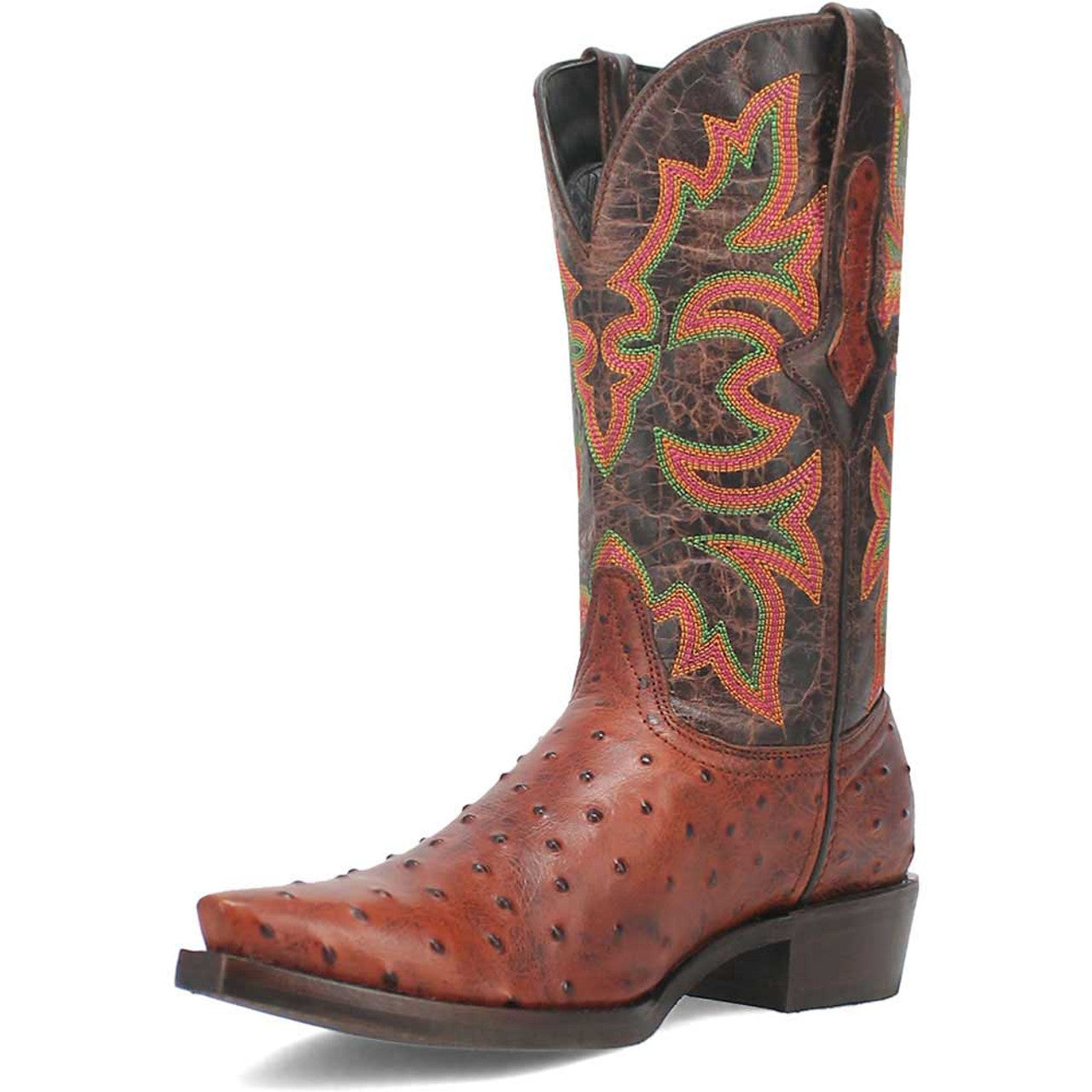 Dingo Cognac Snip Toe Cowboy Boot - 6D