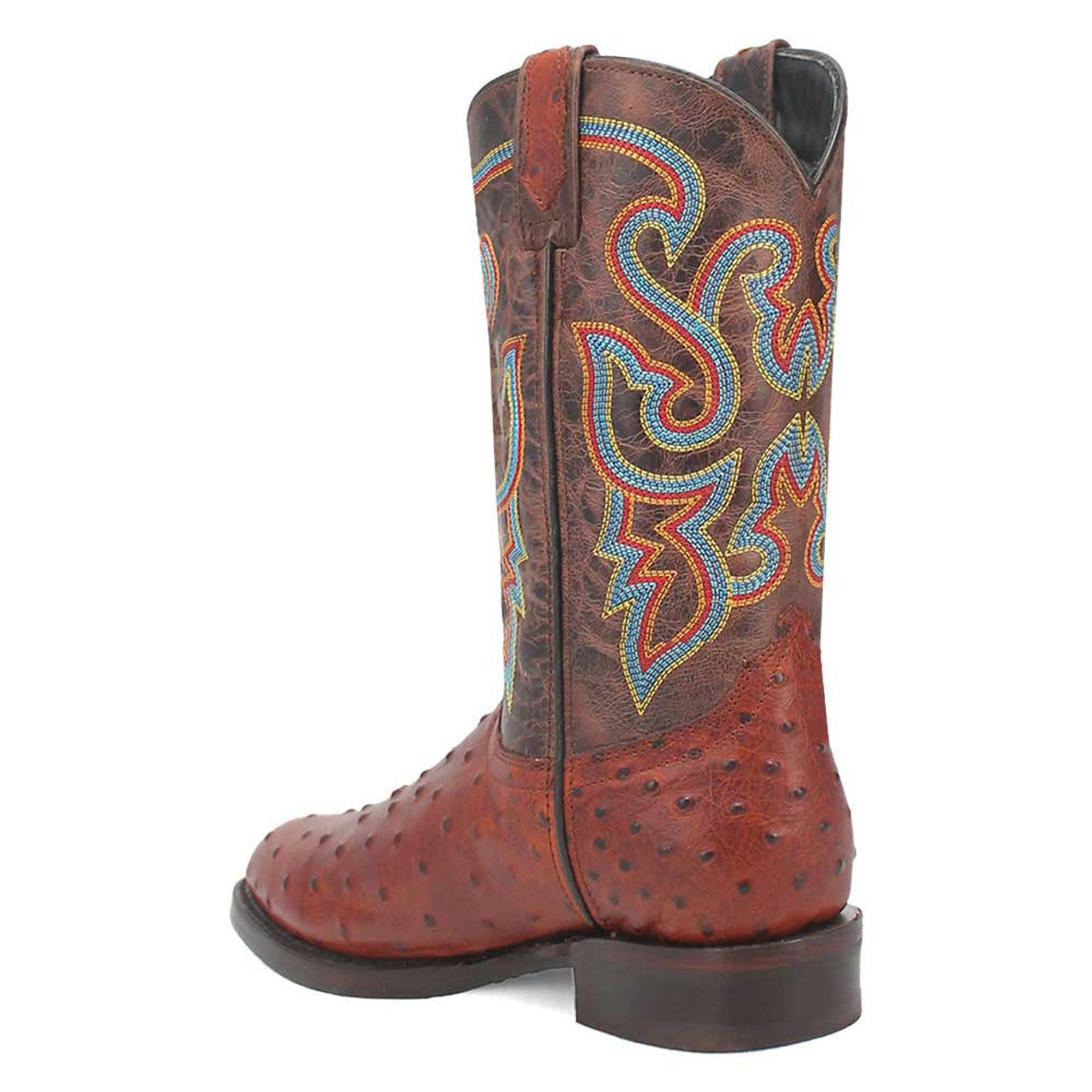 Dingo Brown Lizard Print Leather Boots - 6D