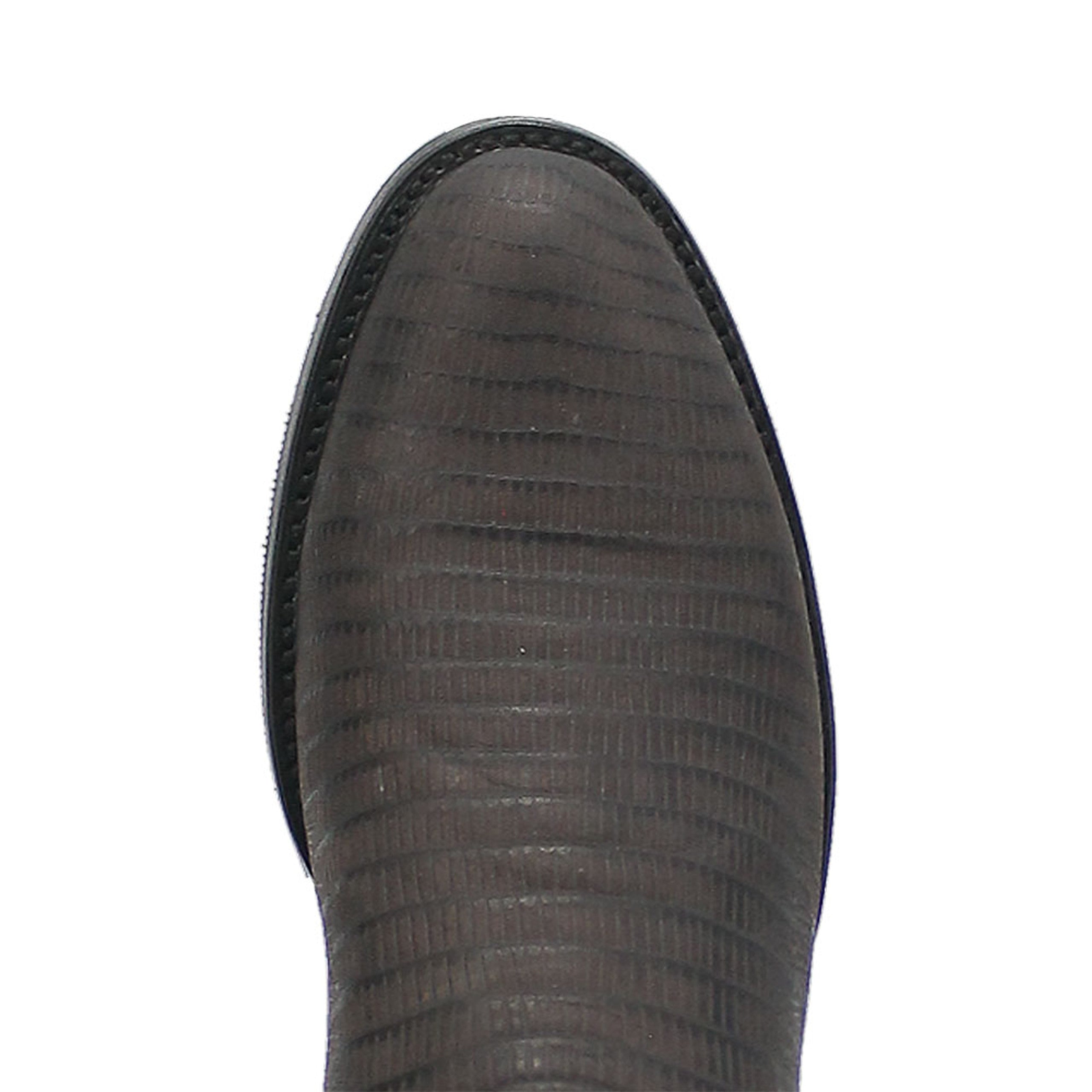 Dingo Black Lizard Print Leather Boots - 6D