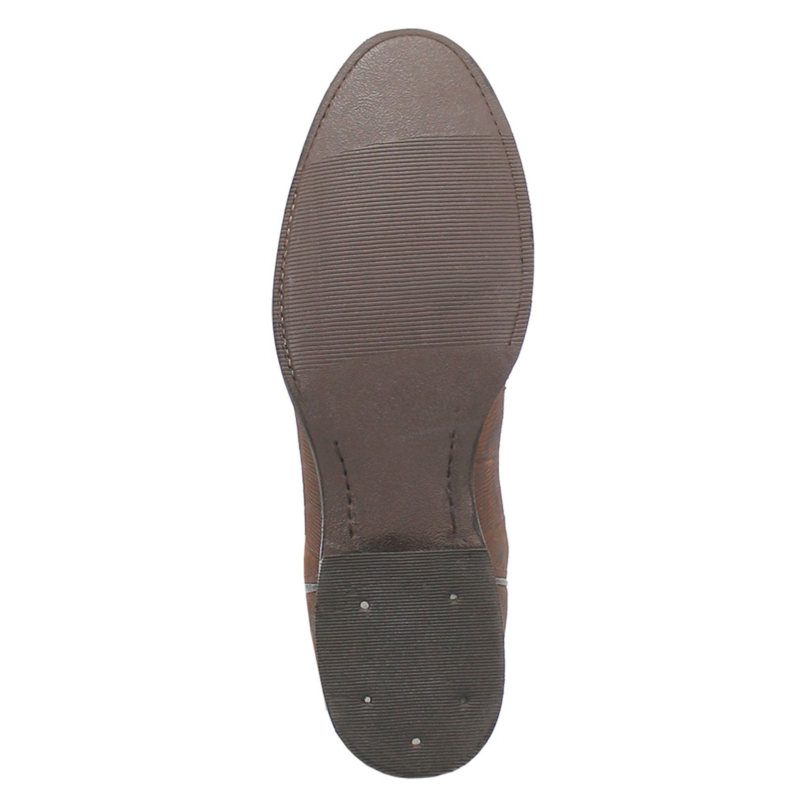 Dingo Brown Lizard Print Snip Toe Leather Boots - 6D