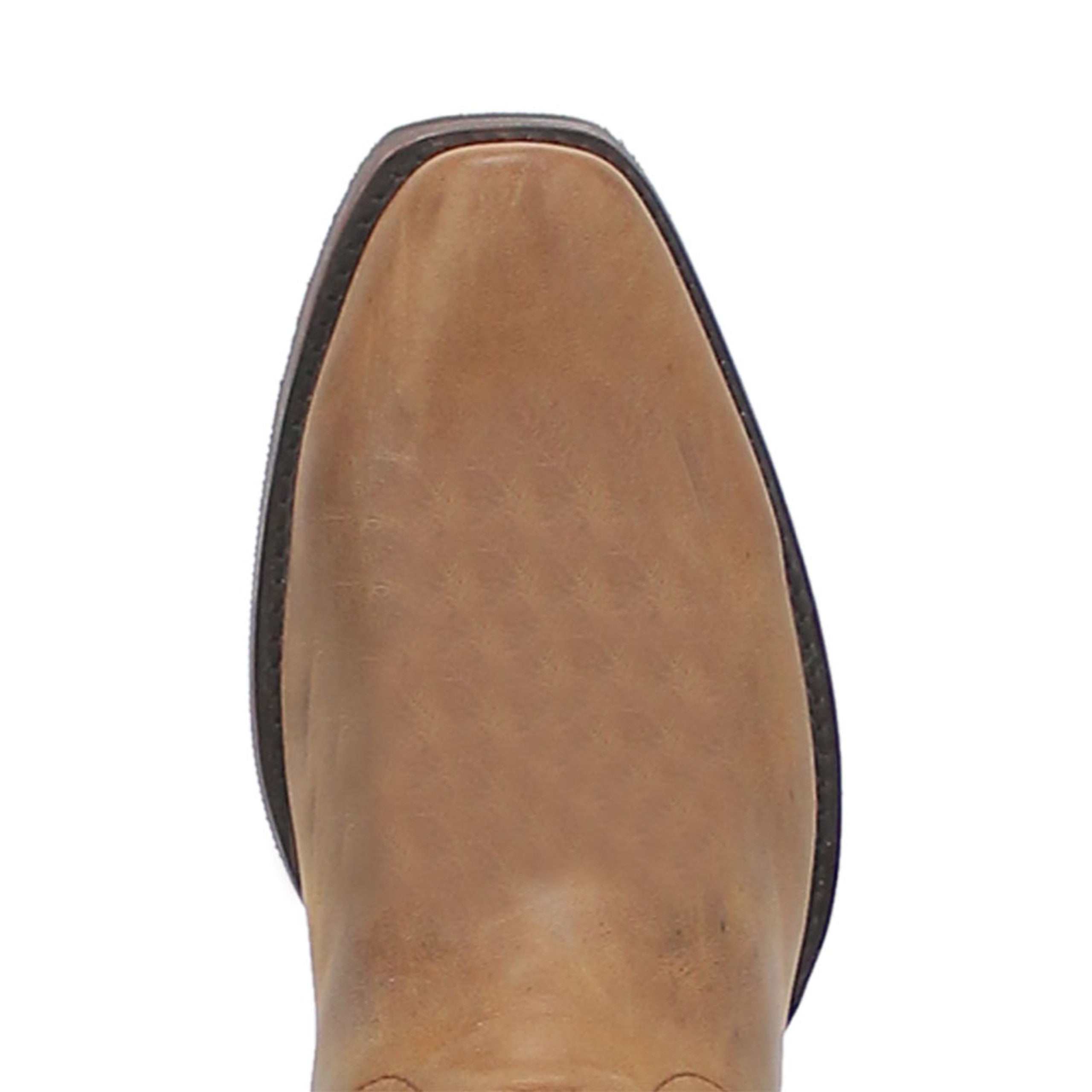 Dingo Tan and Green Snoot Toe Leather Western Boots - 6D