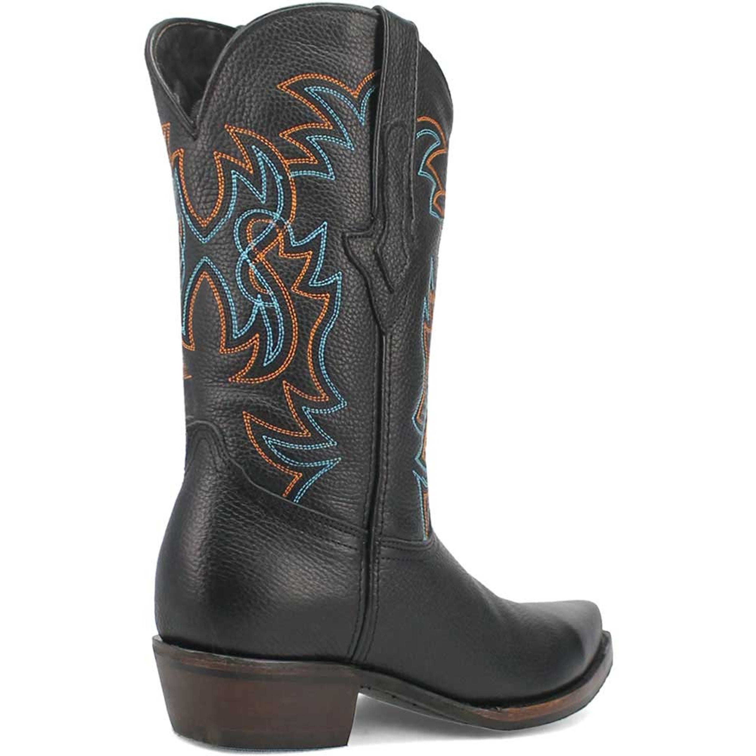 Dingo Gold Rush Black Leather Snip Toe Western Boots - 6D