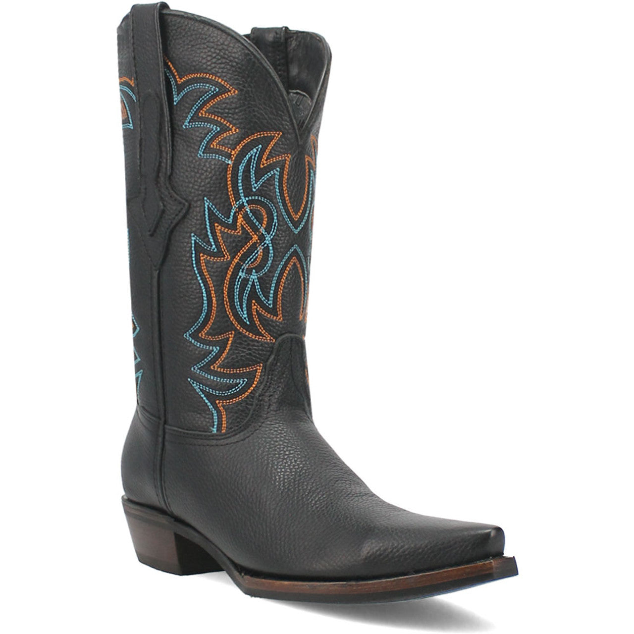 Dingo Gold Rush Black Leather Snip Toe Western Boots - 6D