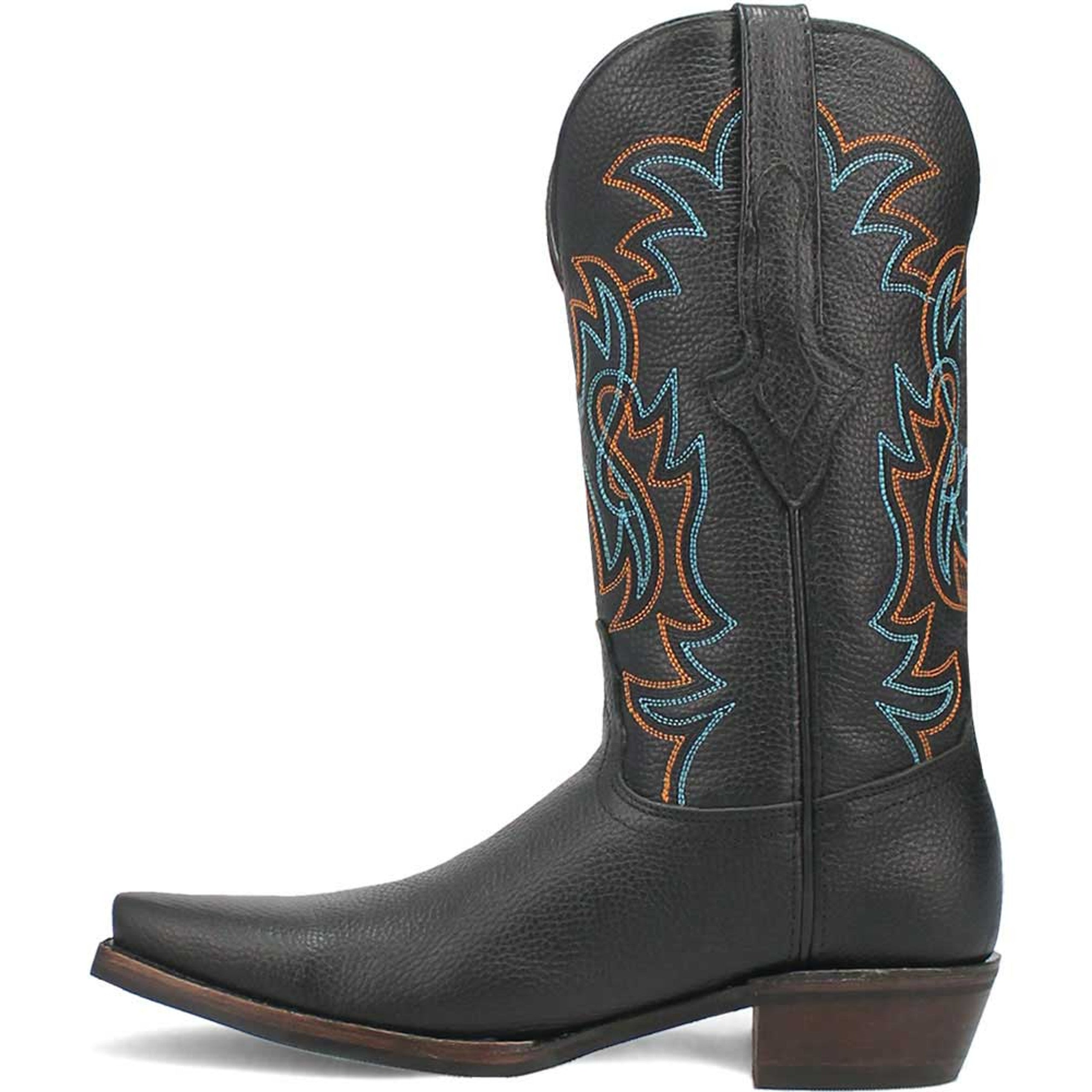 Dingo Gold Rush Black Leather Snip Toe Western Boots - 6D