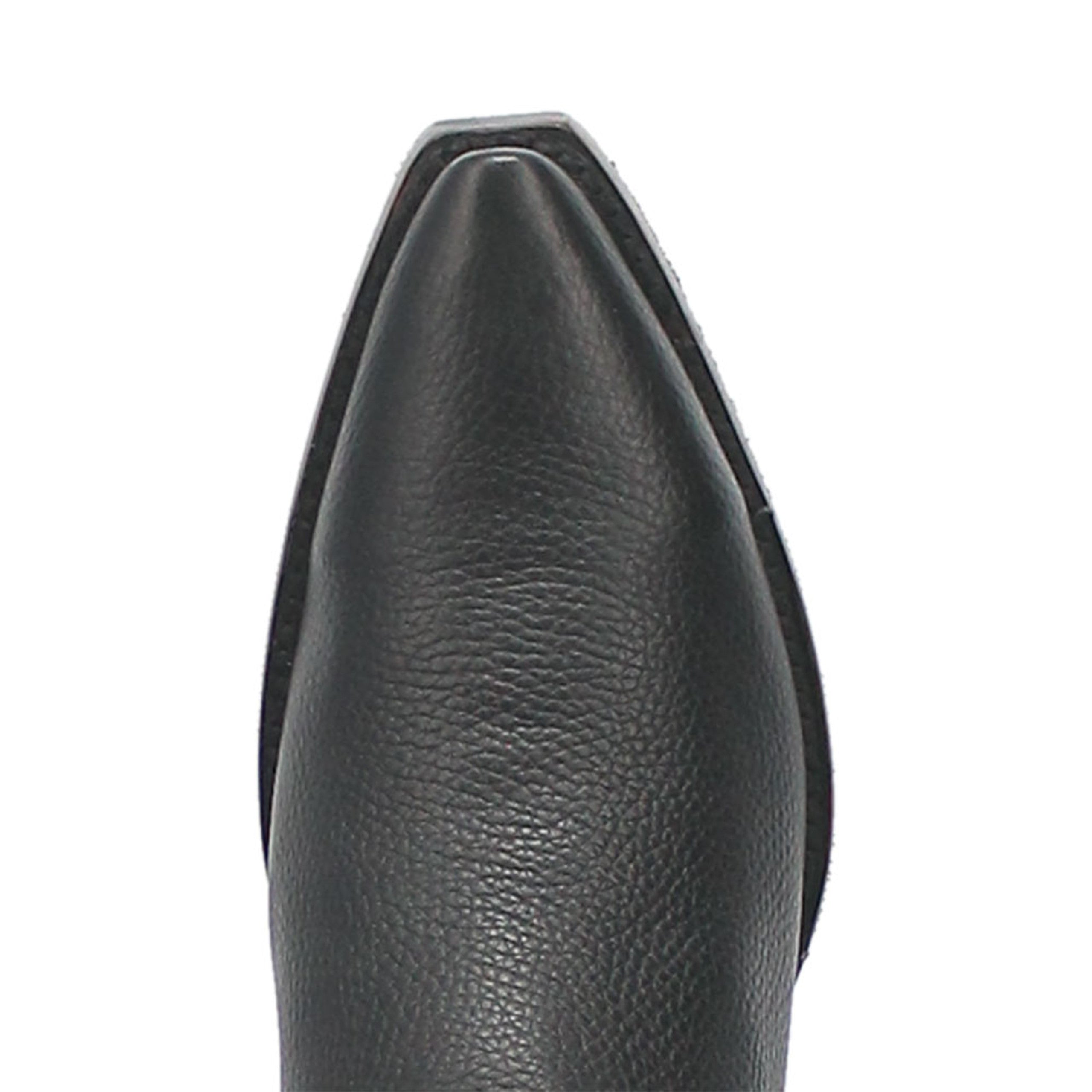 Dingo Gold Rush Black Leather Snip Toe Western Boots - 6D