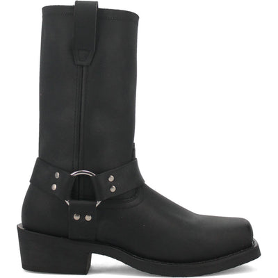 Dingo Black Oil Resistant Leather Mens Biker Boot