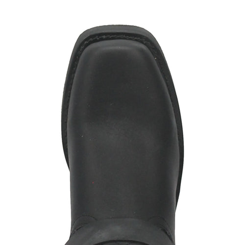 Dingo Black Oil Resistant Leather Mens Biker Boot