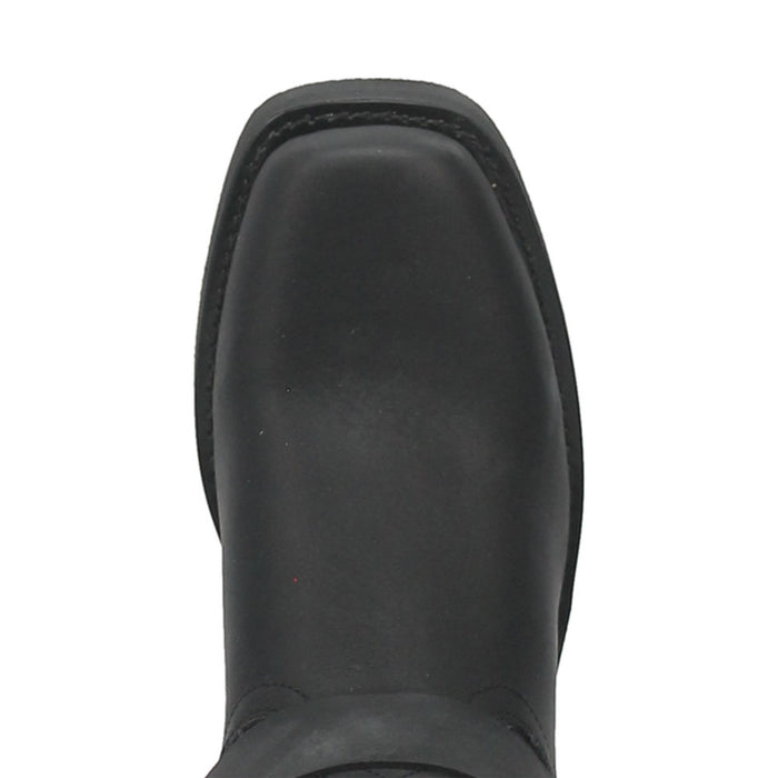Dingo Black Oil Resistant Leather Mens Biker Boot
