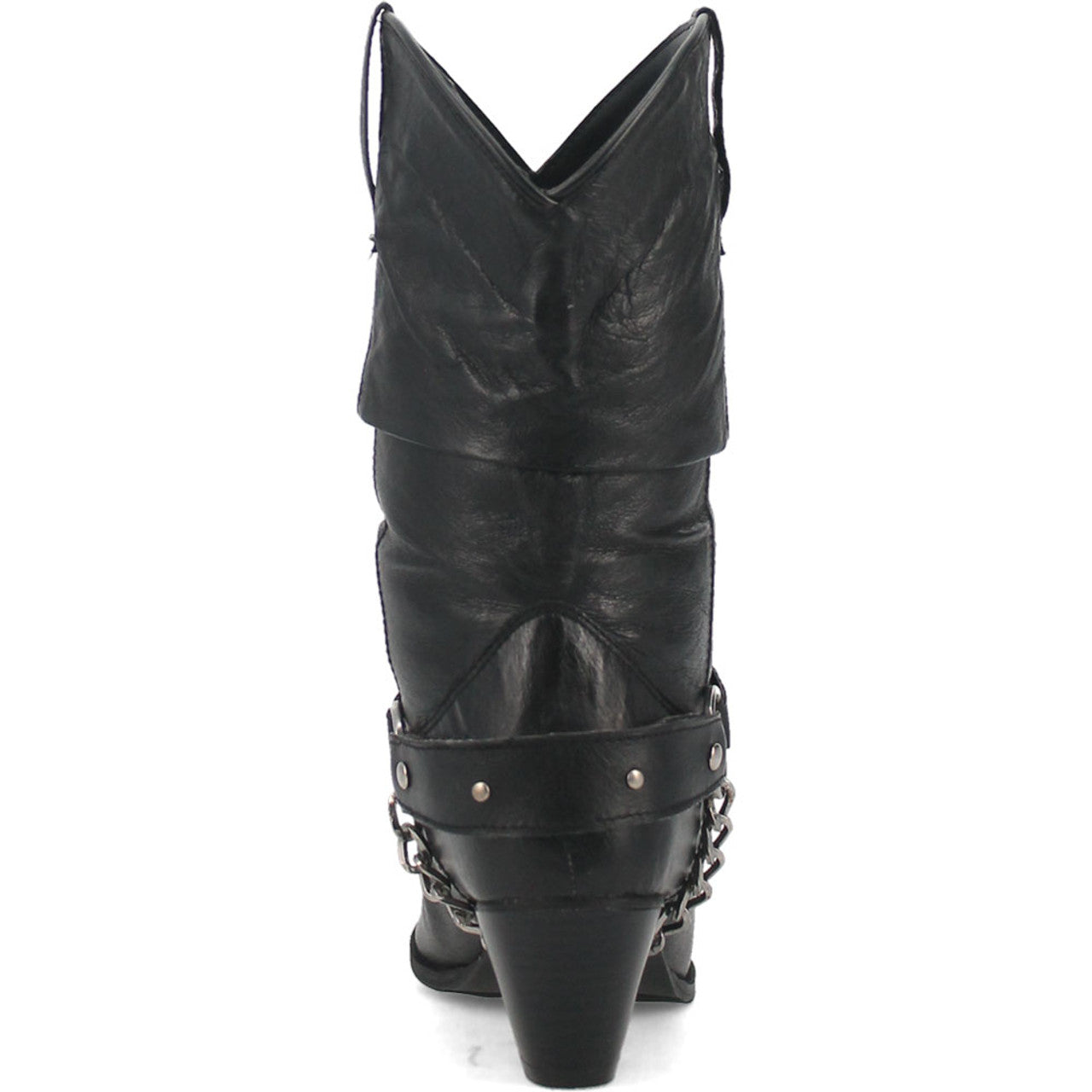 Dingo Olivia Black Pigskin Women Leather Boots - 6M