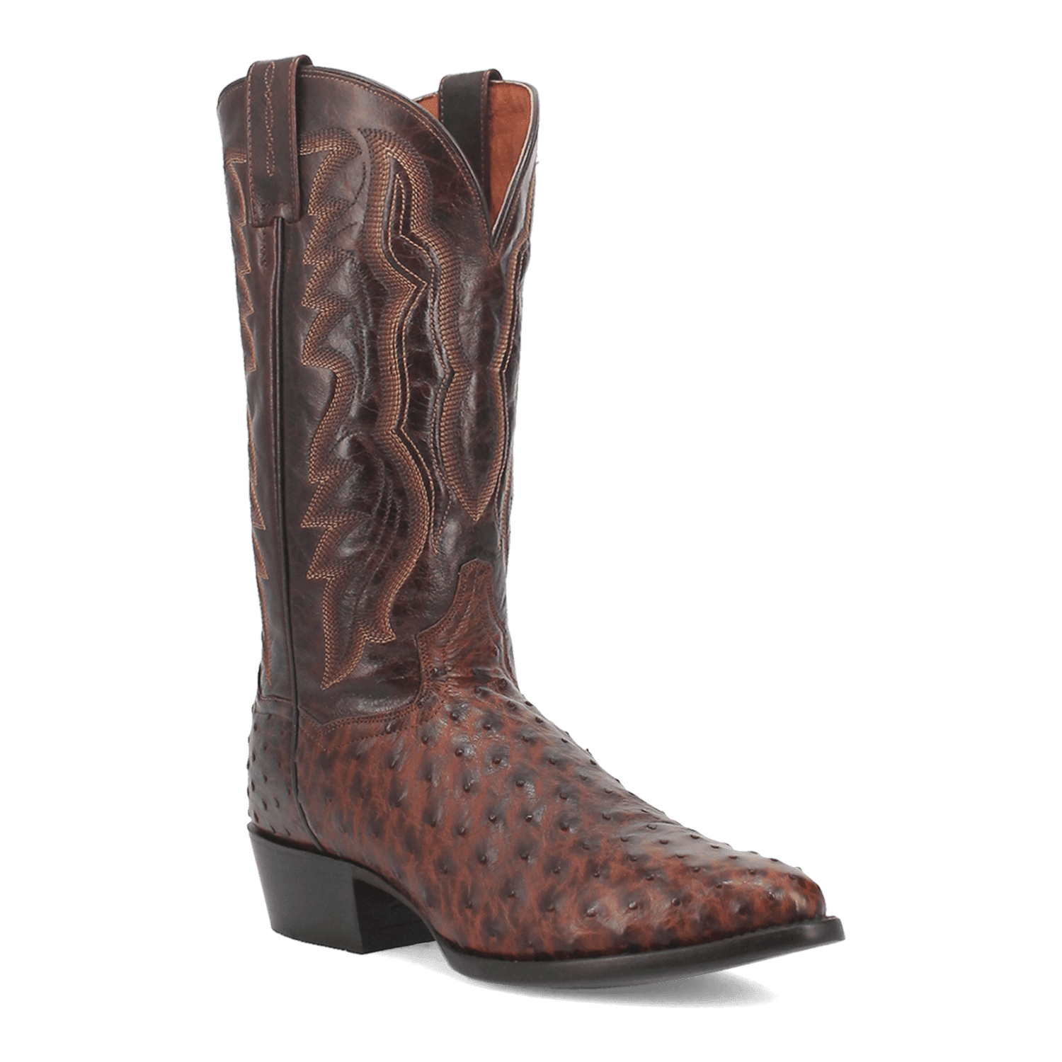 PERSHING FULL QUILL OSTRICH BOOT - 7