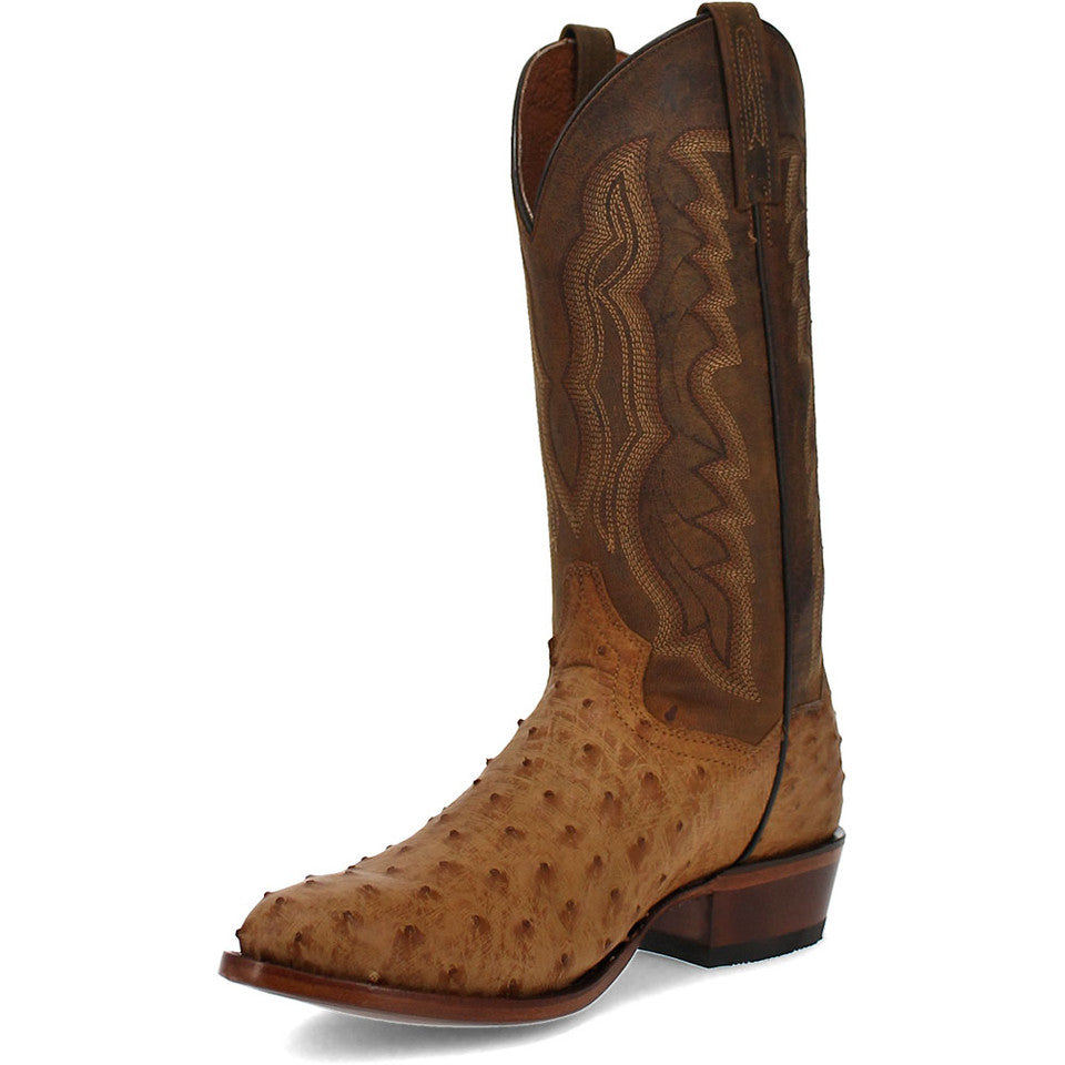 Dan Post Gehrig Men's Saddle Western Ostrich Boots - 8D
