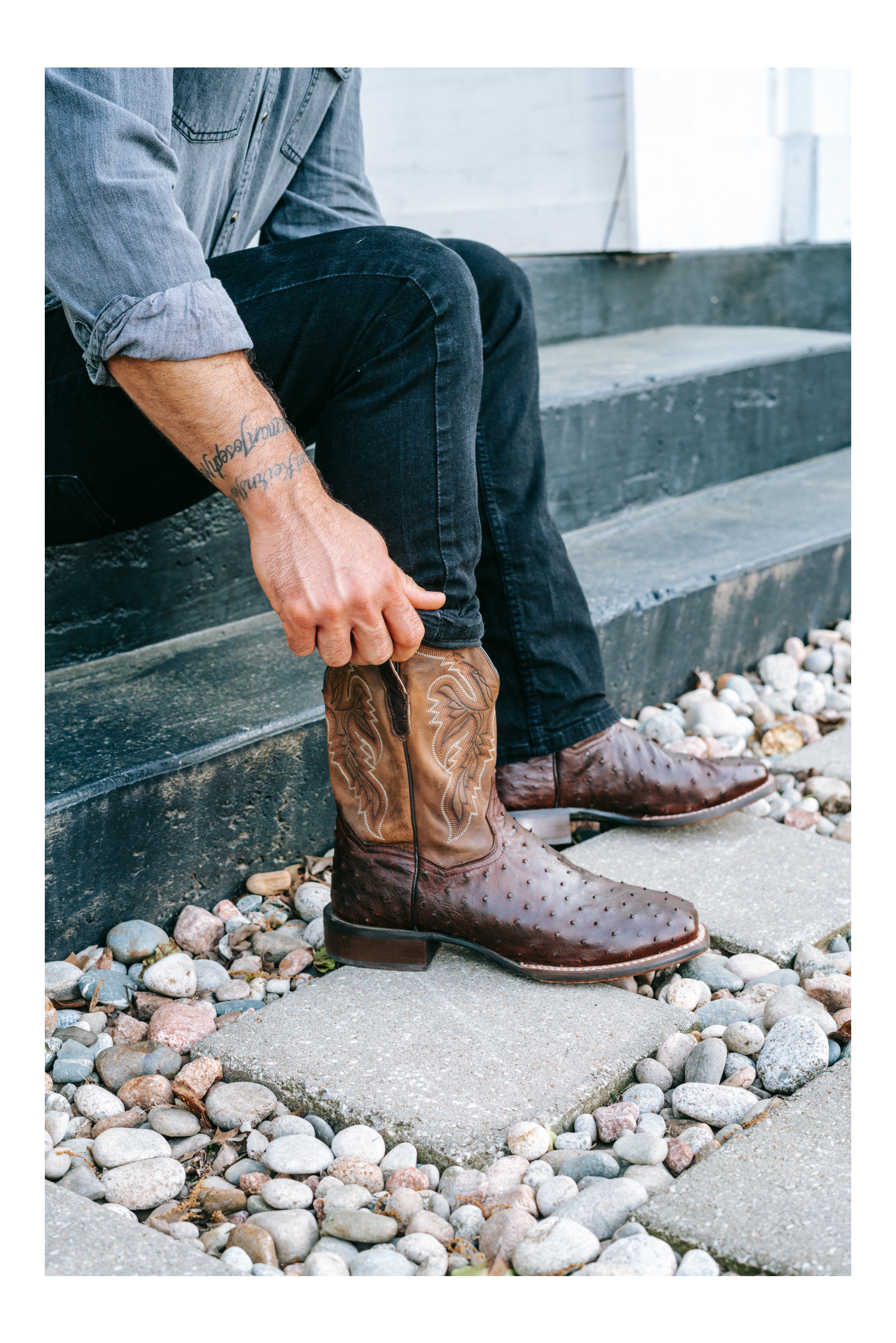ALAMOSA FULL QUILL OSTRICH BOOT - 7