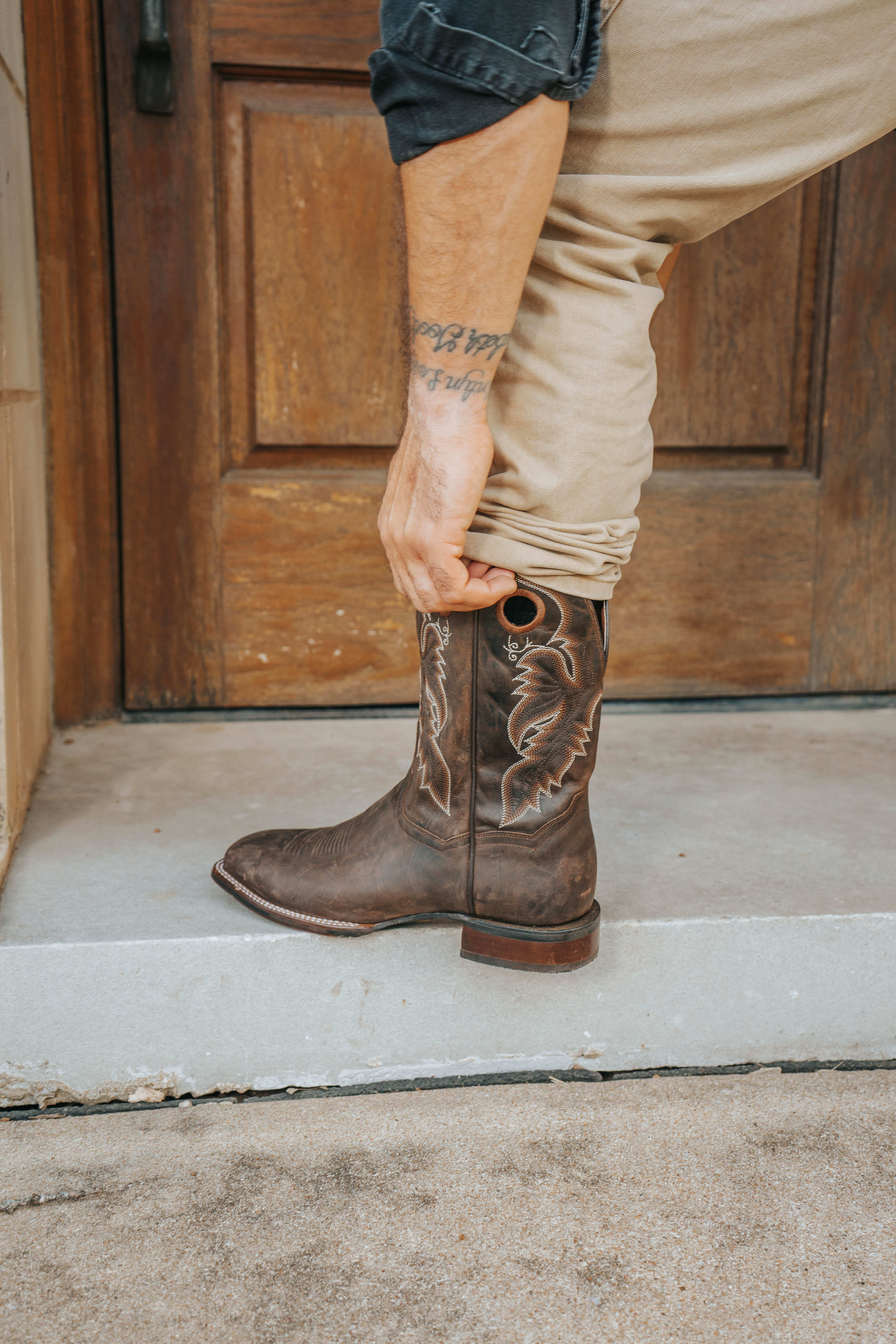 ABRAM LEATHER BOOT - 7