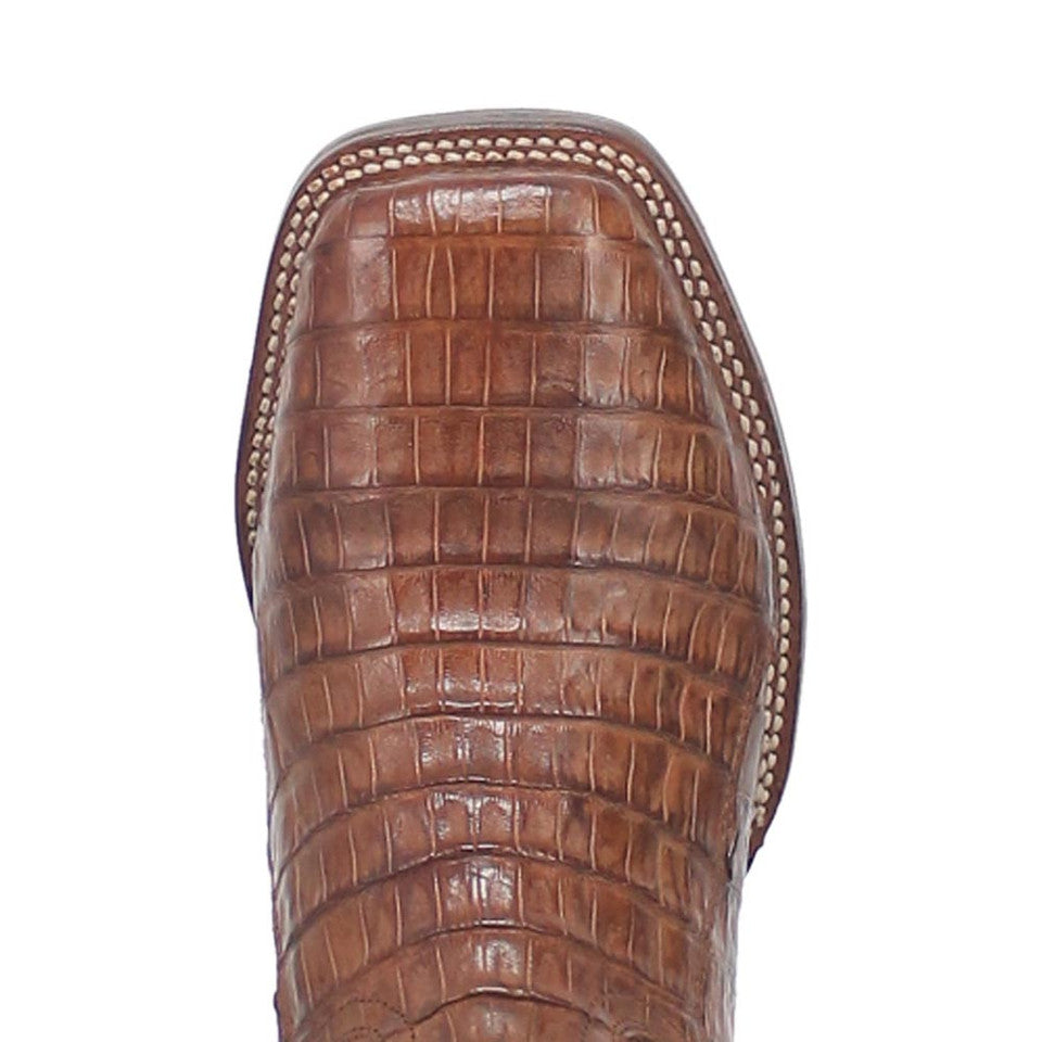 Dan Post Cowboy Certified Kingsly Caiman Square Toe Apache/Chocolate Boot - 8D