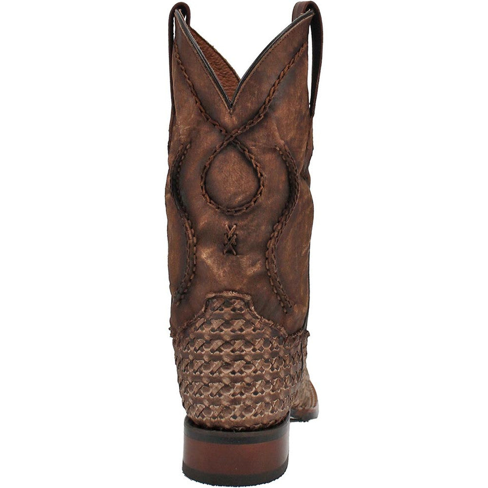Dan Post Cowboy Certified Stanley Tan Square Toe Leather Boot - 8D