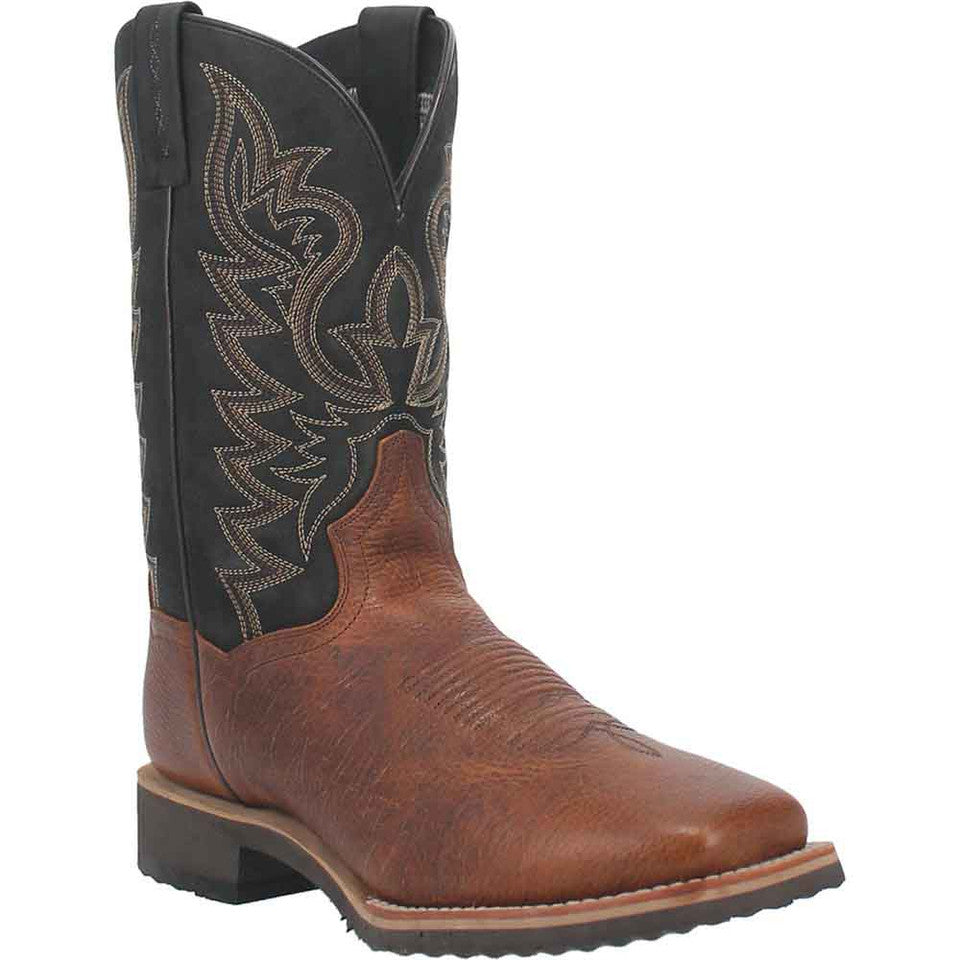 Dan Post Boldon Mens Cognac Square Toe Leather Boot - 8D