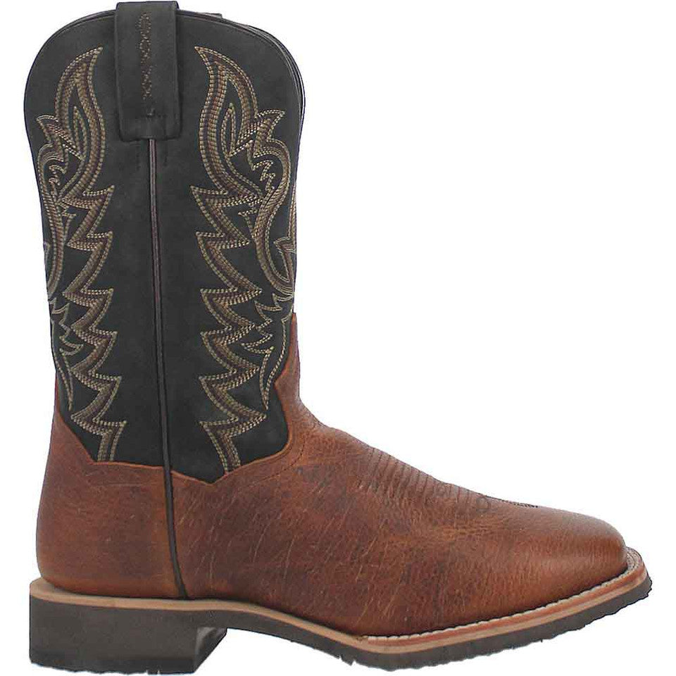 Dan Post Boldon Mens Cognac Square Toe Leather Boot - 8D
