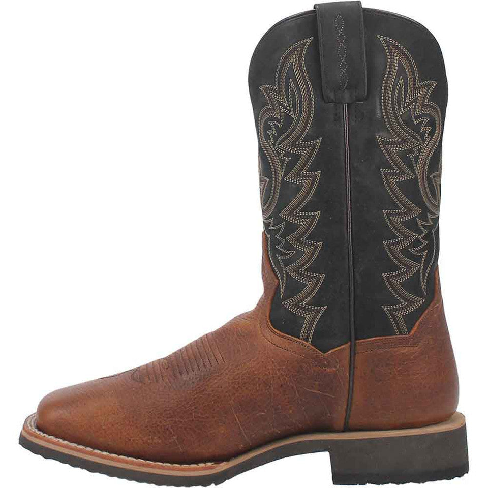 Dan Post Boldon Mens Cognac Square Toe Leather Boot - 8D