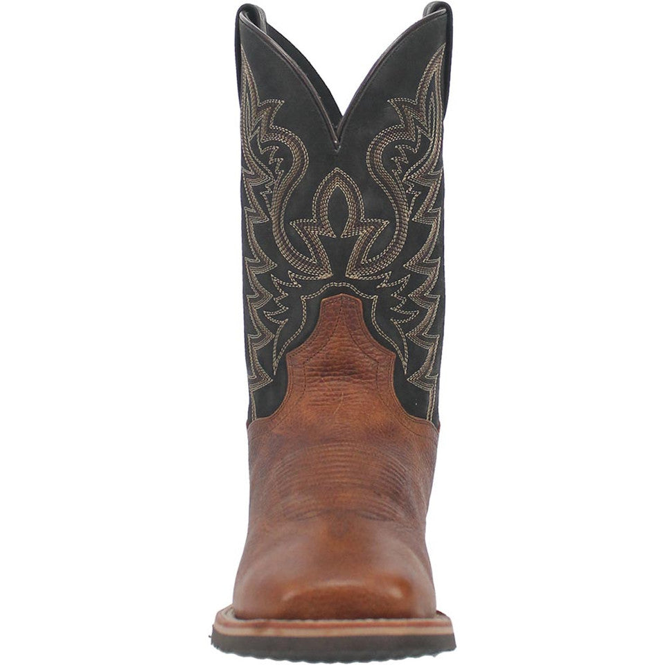 Dan Post Boldon Mens Cognac Square Toe Leather Boot - 8D