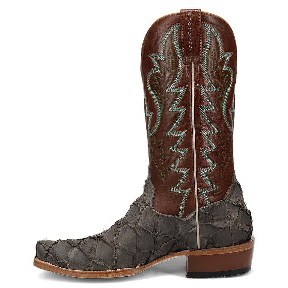 Dan Post Men's Riggs Pirarucu Skin Cutter Style Toe 13" Boots - 8D