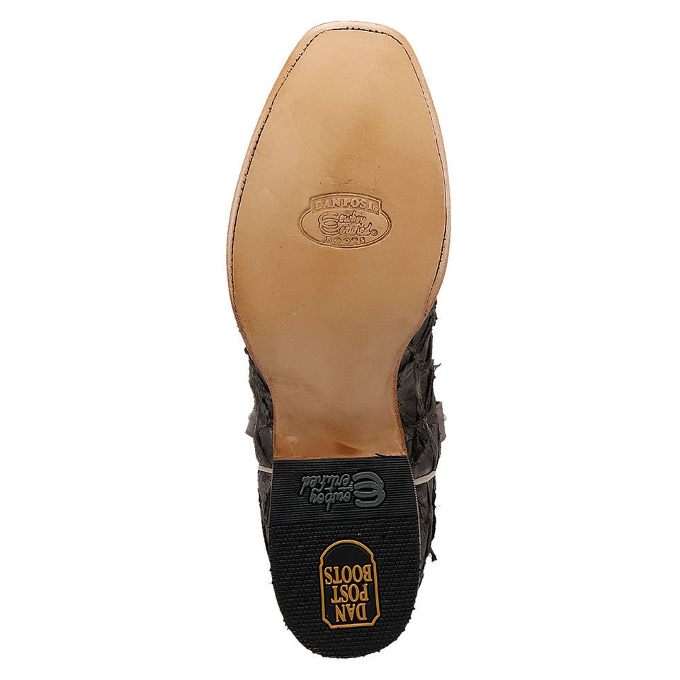 Dan Post Men's Riggs Pirarucu Skin Cutter Style Toe 13" Boots - 8D